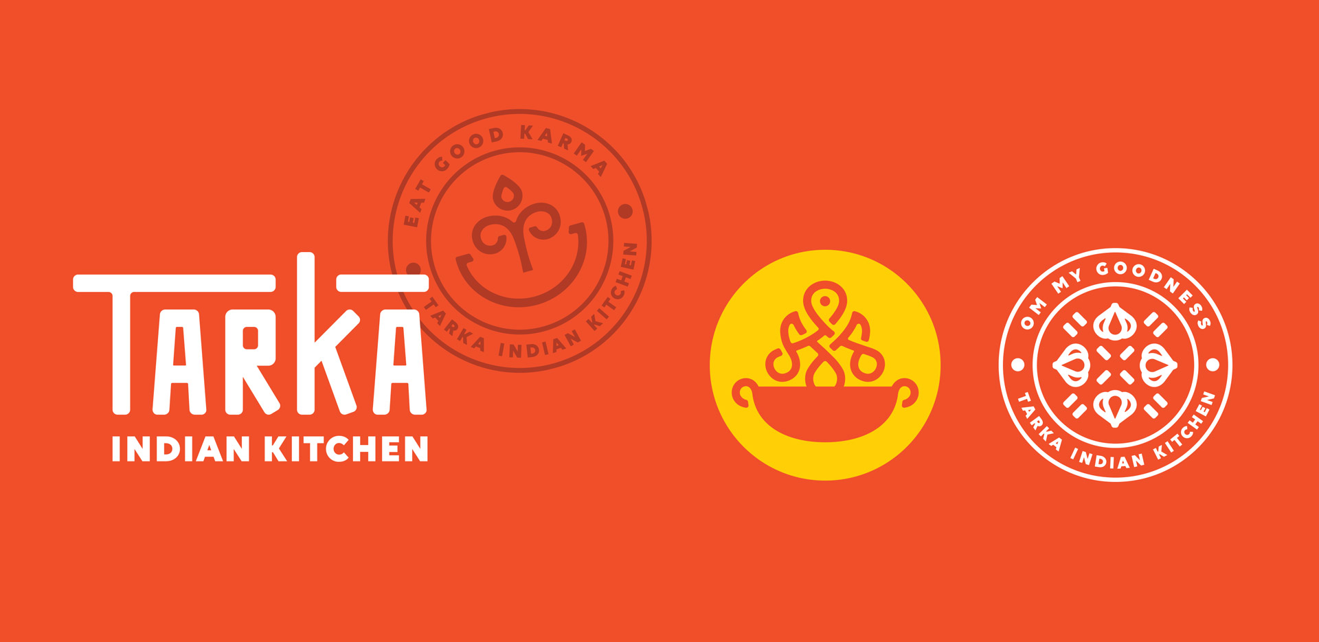 Tarka Indian Kitchen identity system