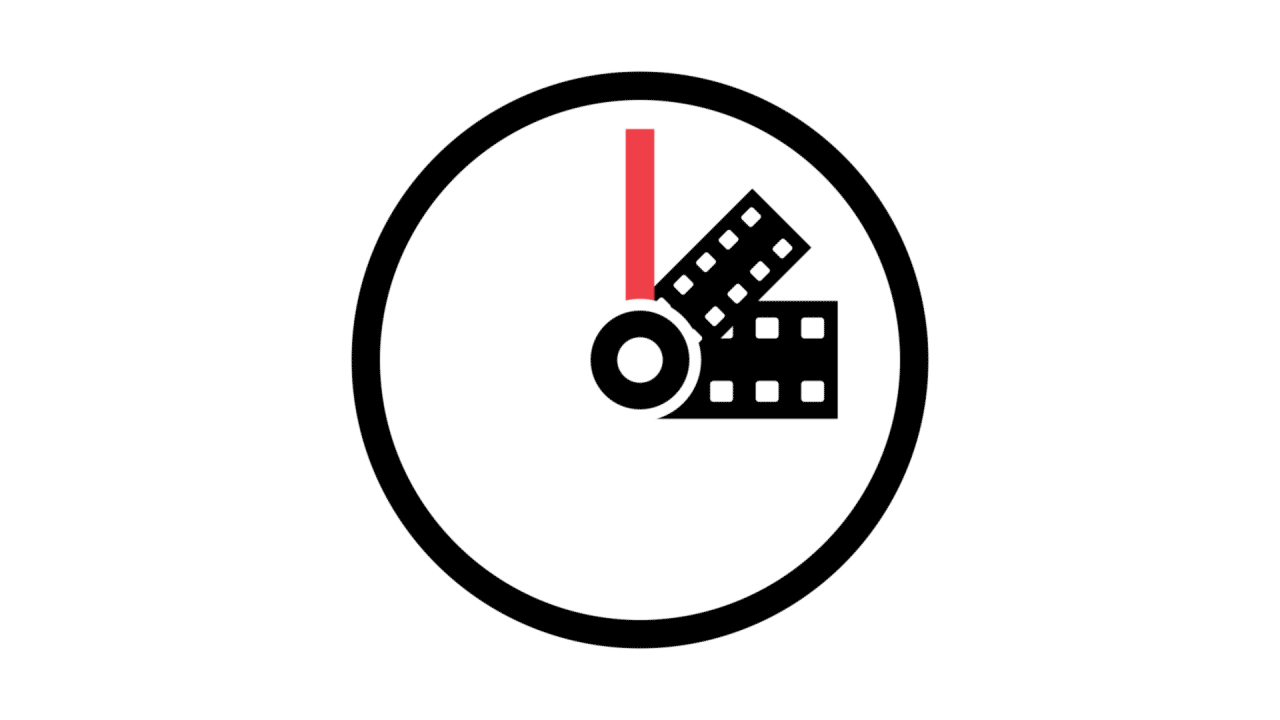 Pittsburgh Shorts Film Festival animated clock graphic