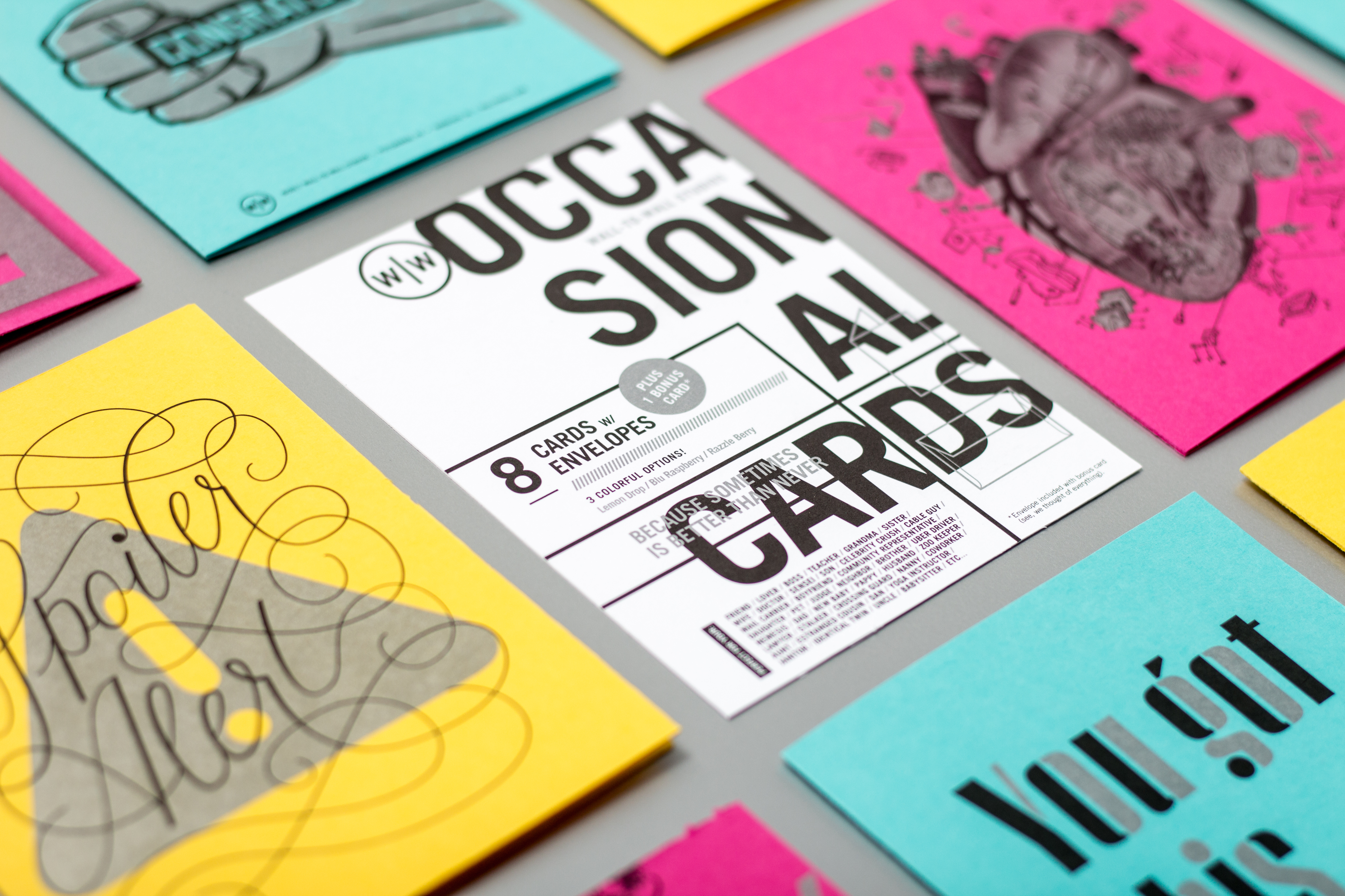 Wall-to-Wall Studios Occasional Shop card set
