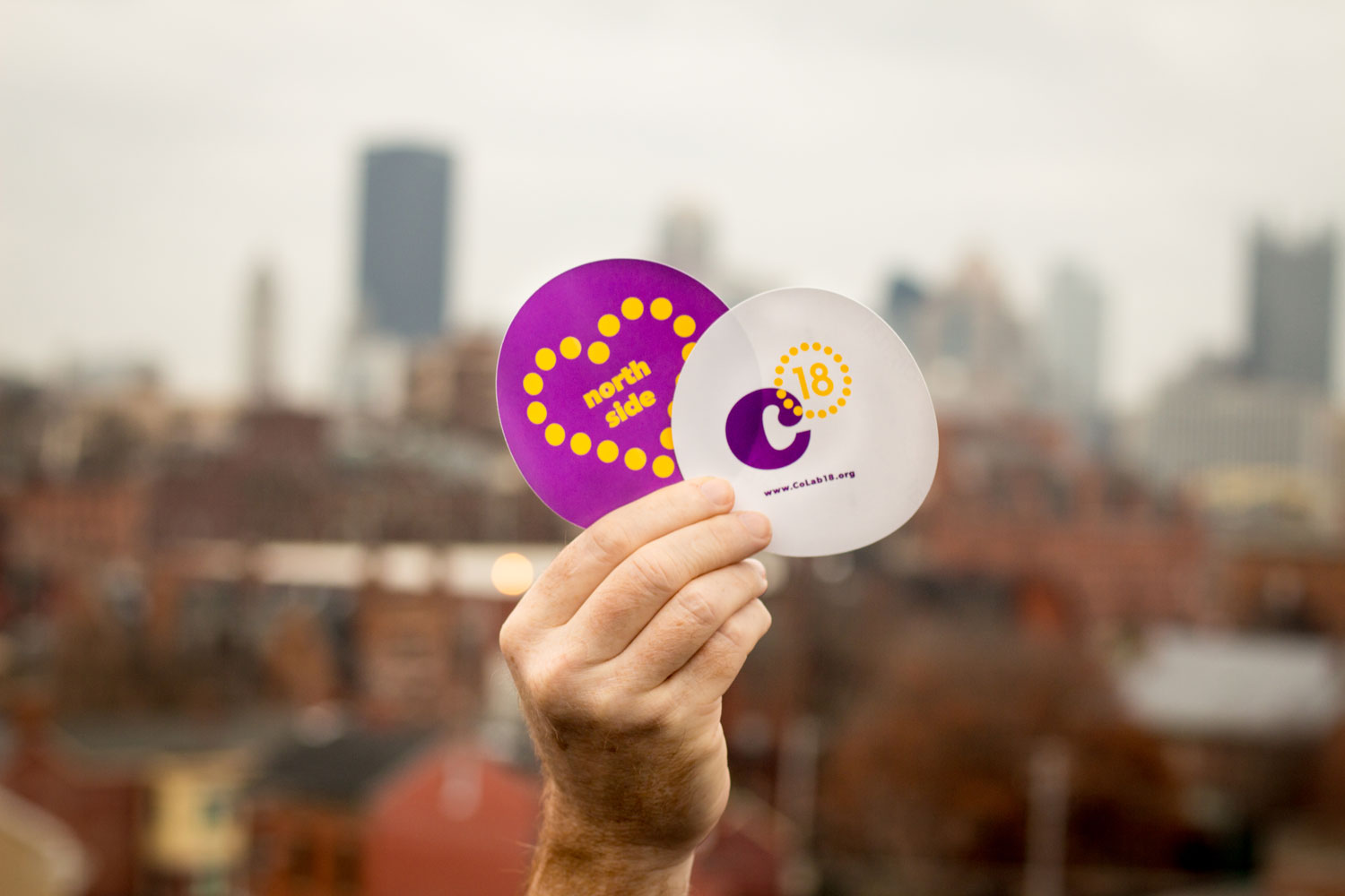 CoLab18 branded stickers