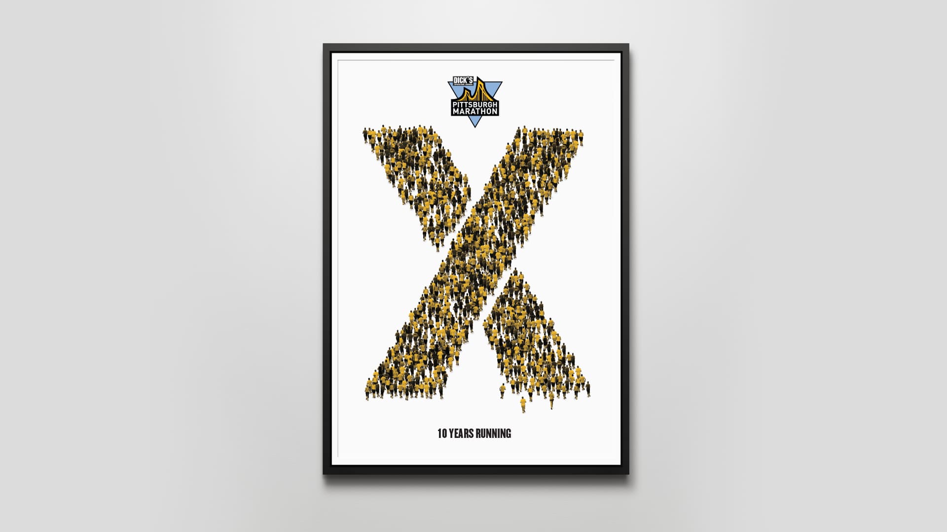X made of runners poster