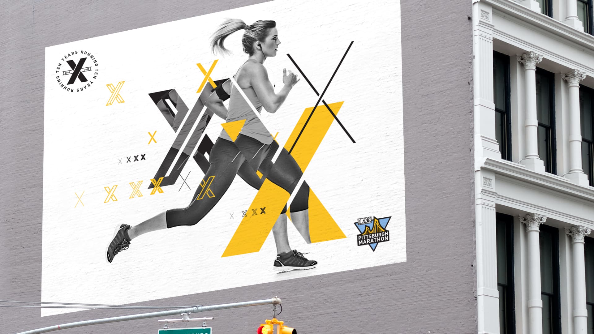 building mural ad