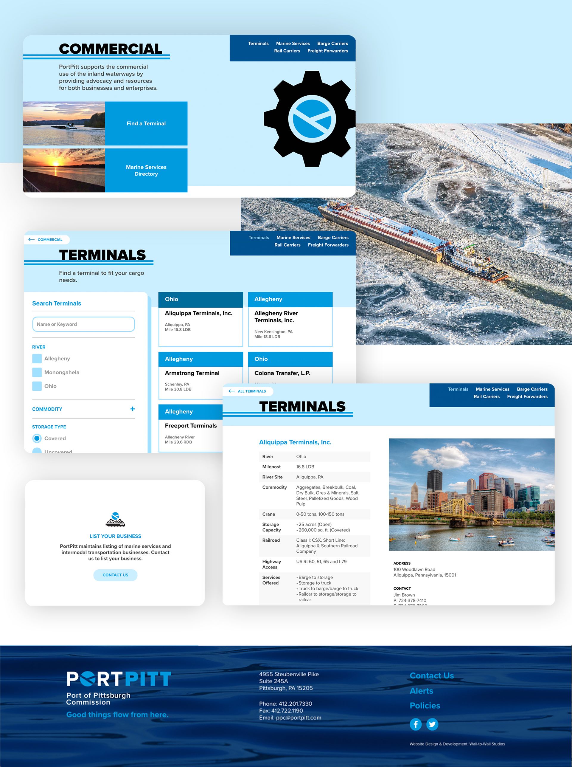PortPitt website modules