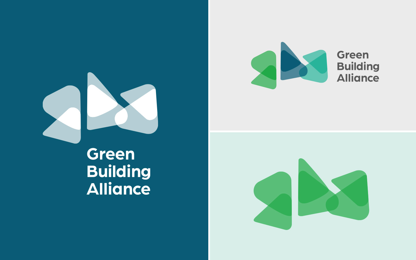 Green Building Alliance GBA logo color system
