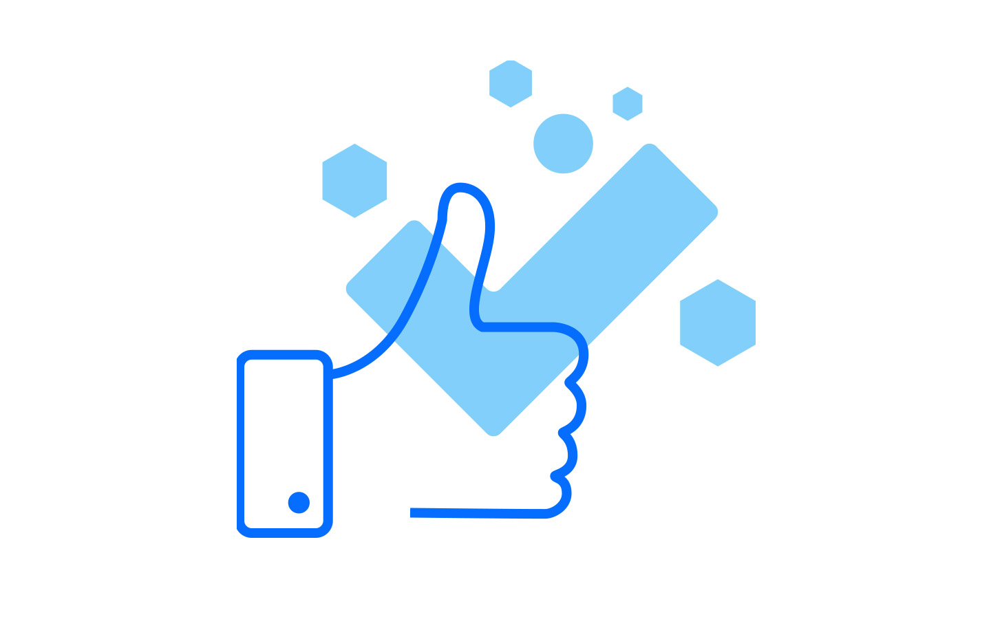 Petuum website "thumbs-up"
