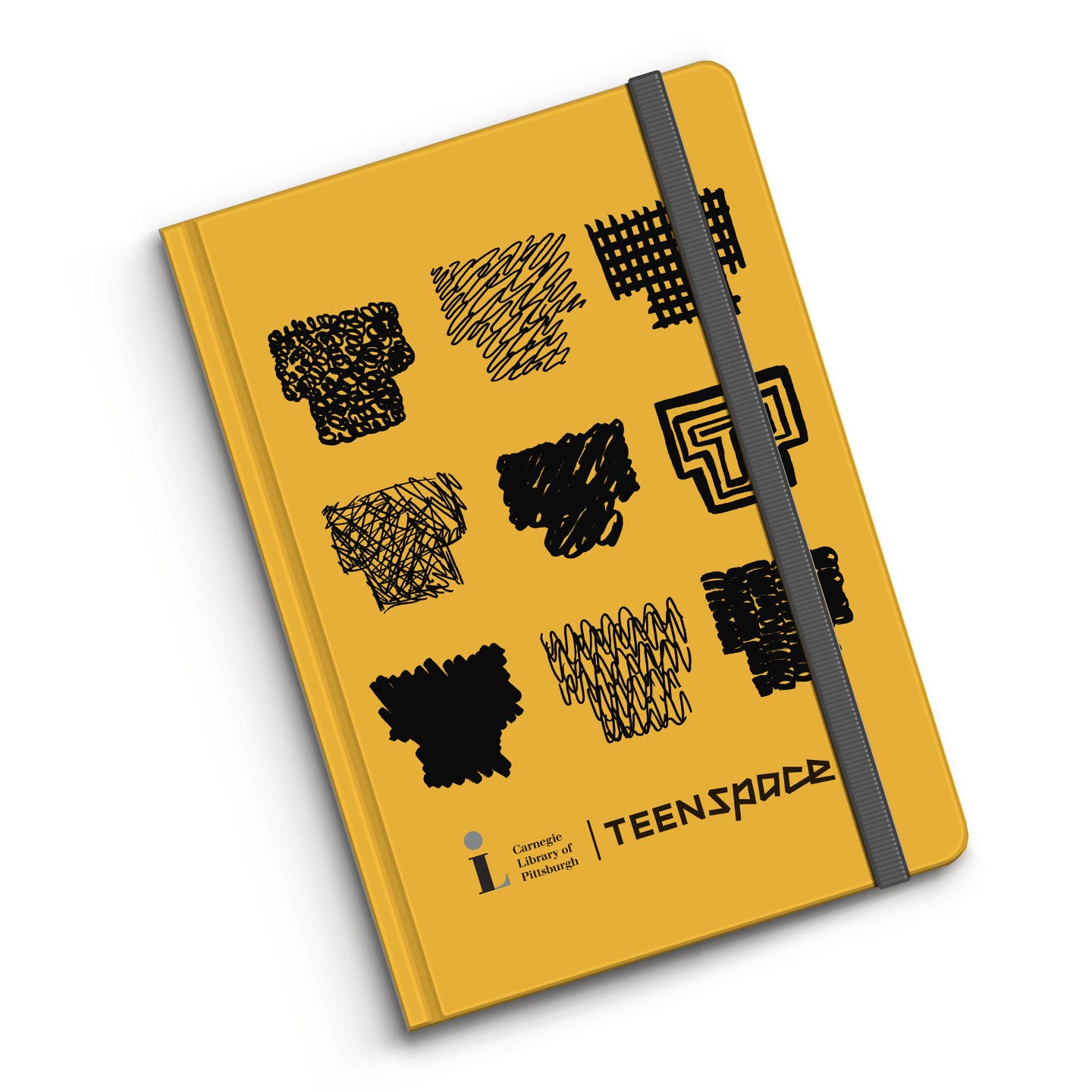 Carnegie Library of Pittsburgh Teenspace branded notebook