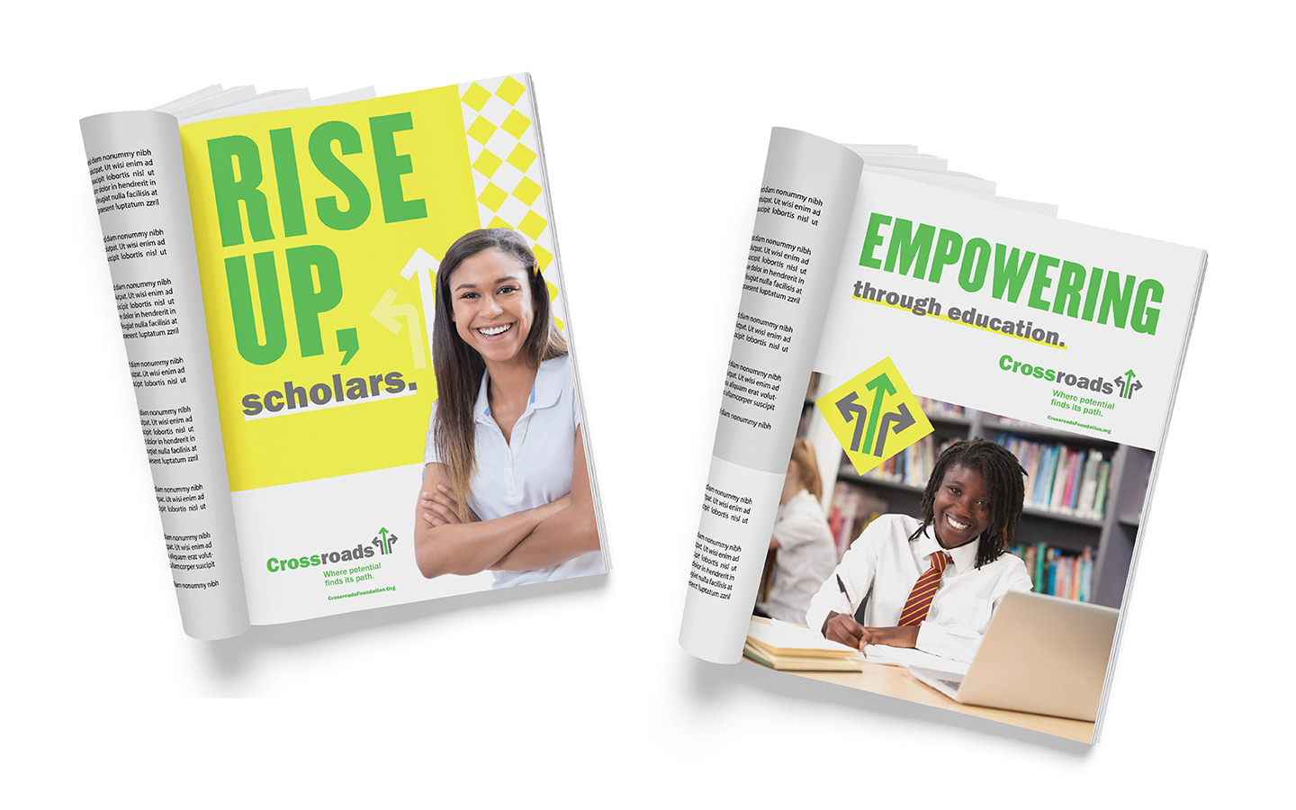 Crossroads Foundation print advertisements
