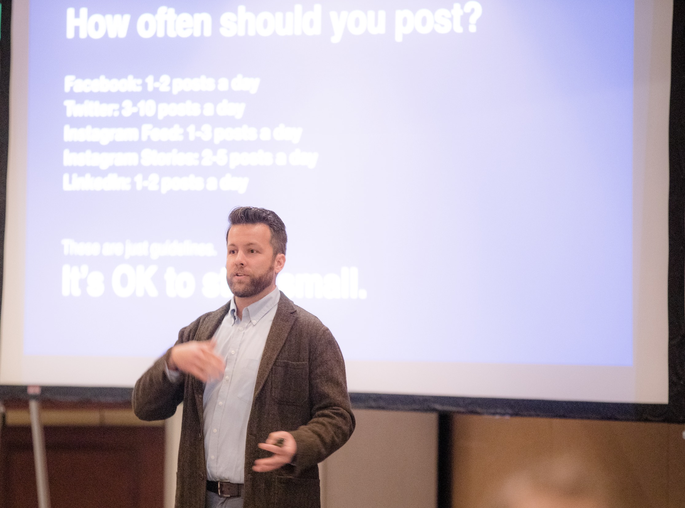 Mike Kozak presenting at 2019 PCUA Evoke Conference
