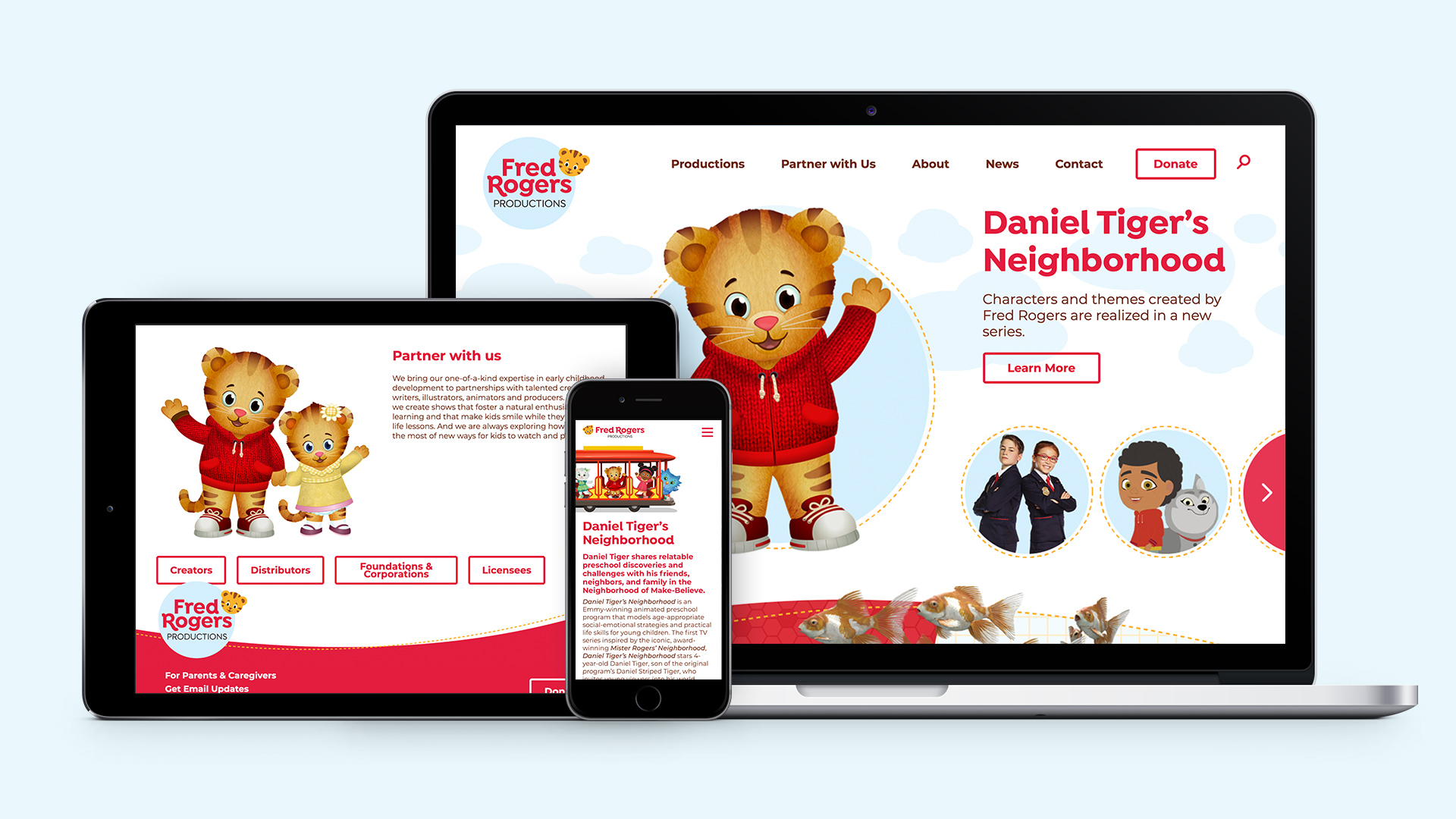 Fred Rogers Productions website home page