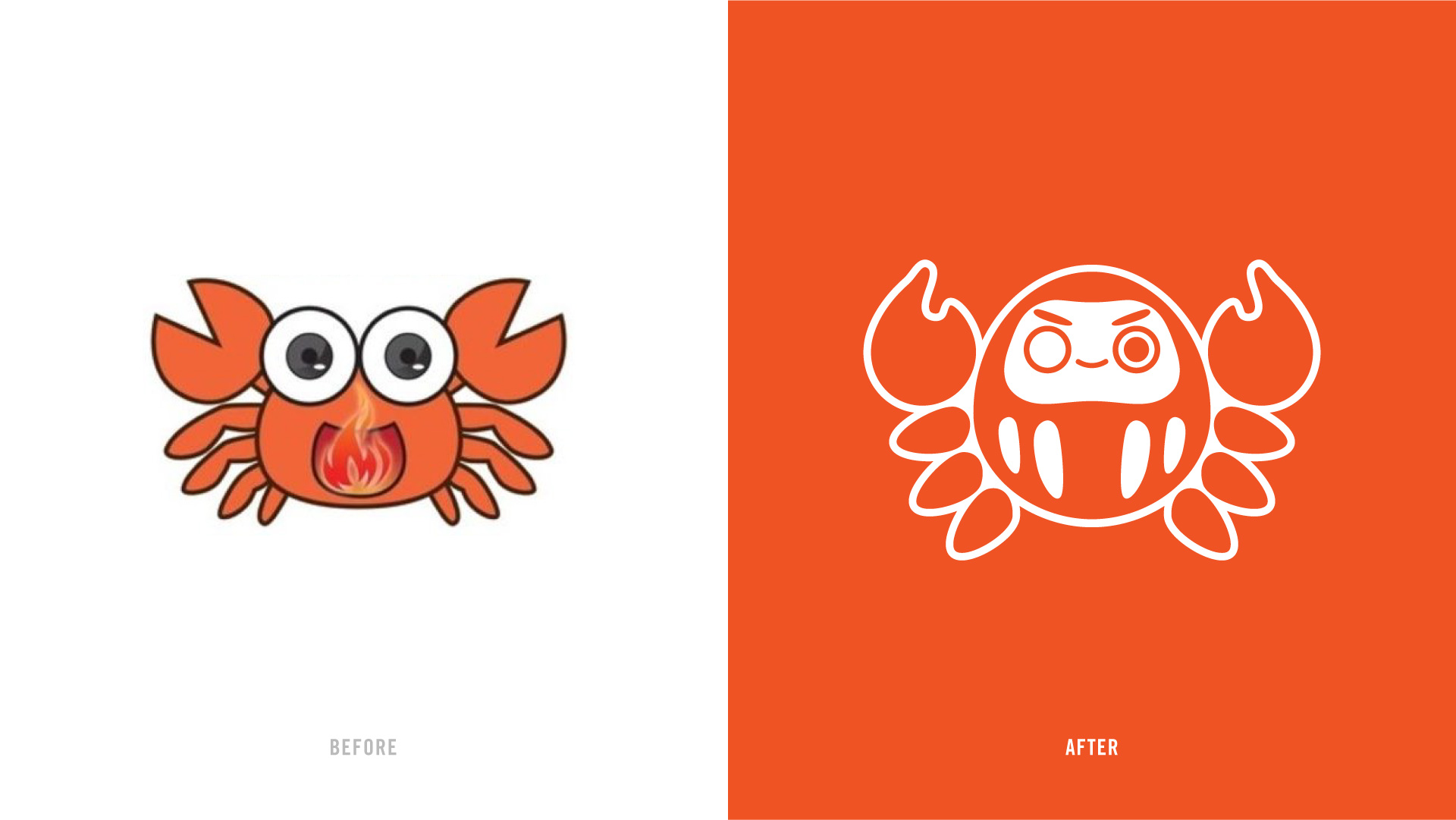 Karai Crab - Before & after