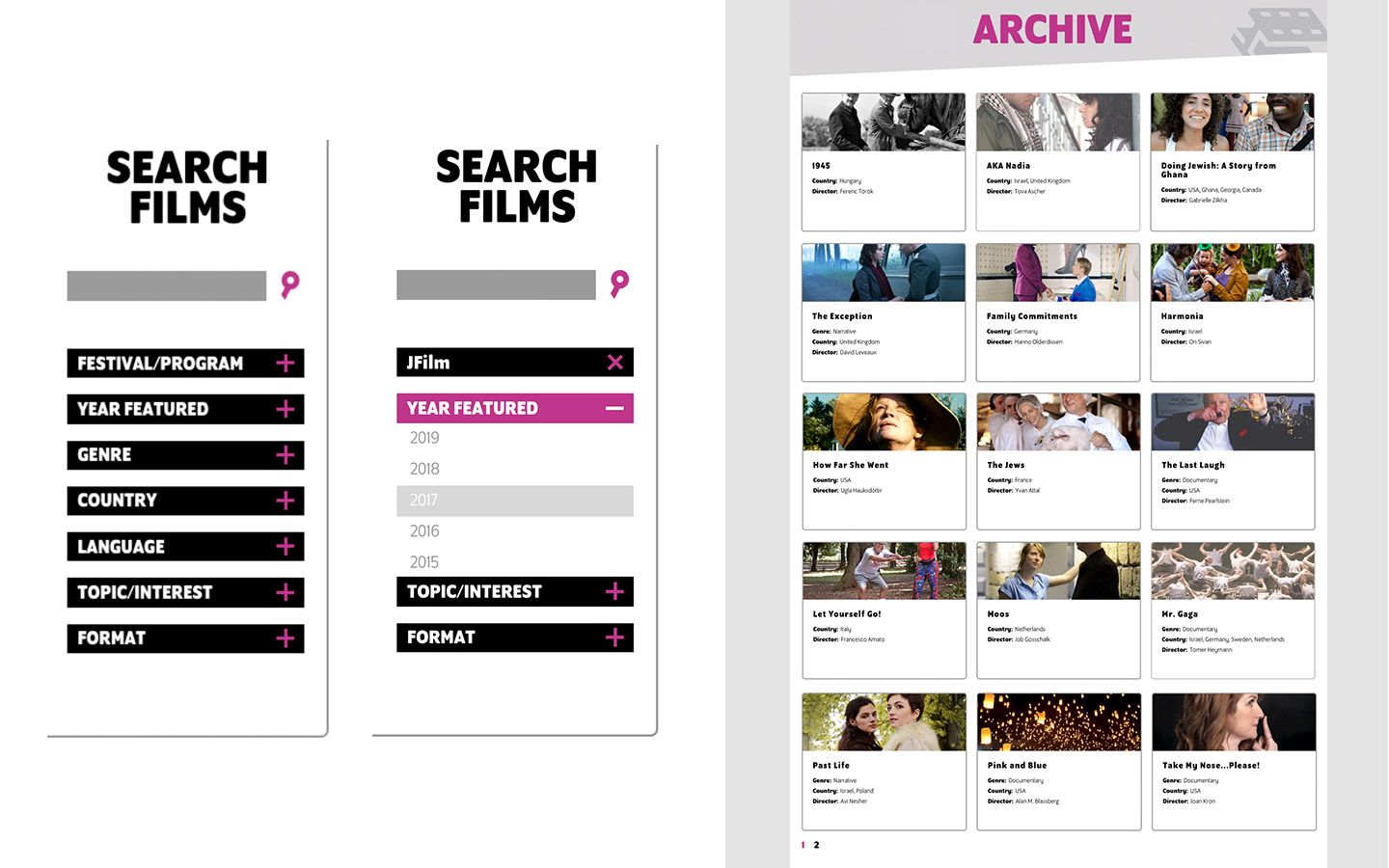 Film Pittsburgh website search