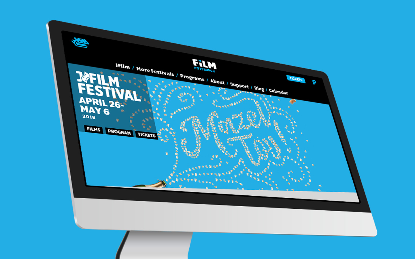 Film Pittsburgh website home page in festival mode
