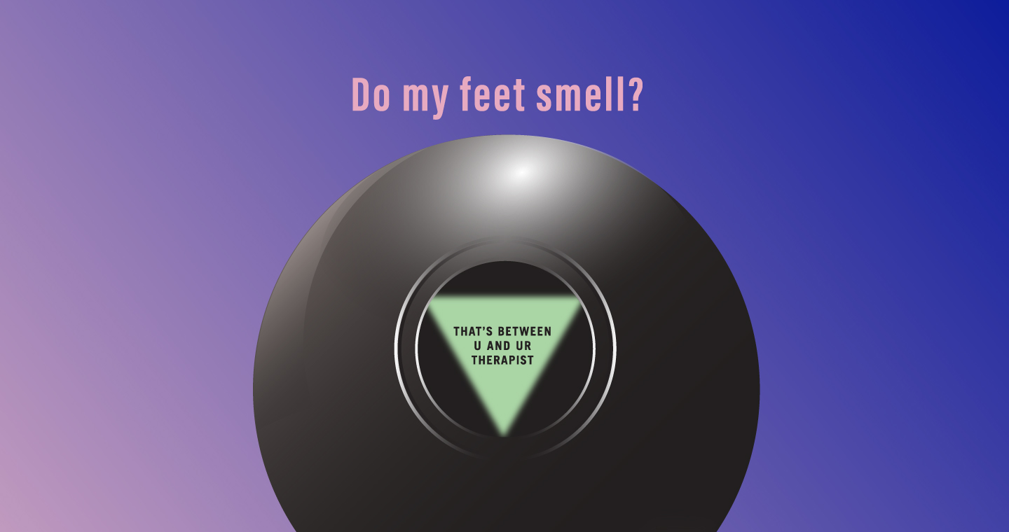AI Ball "Do my feet smell?"