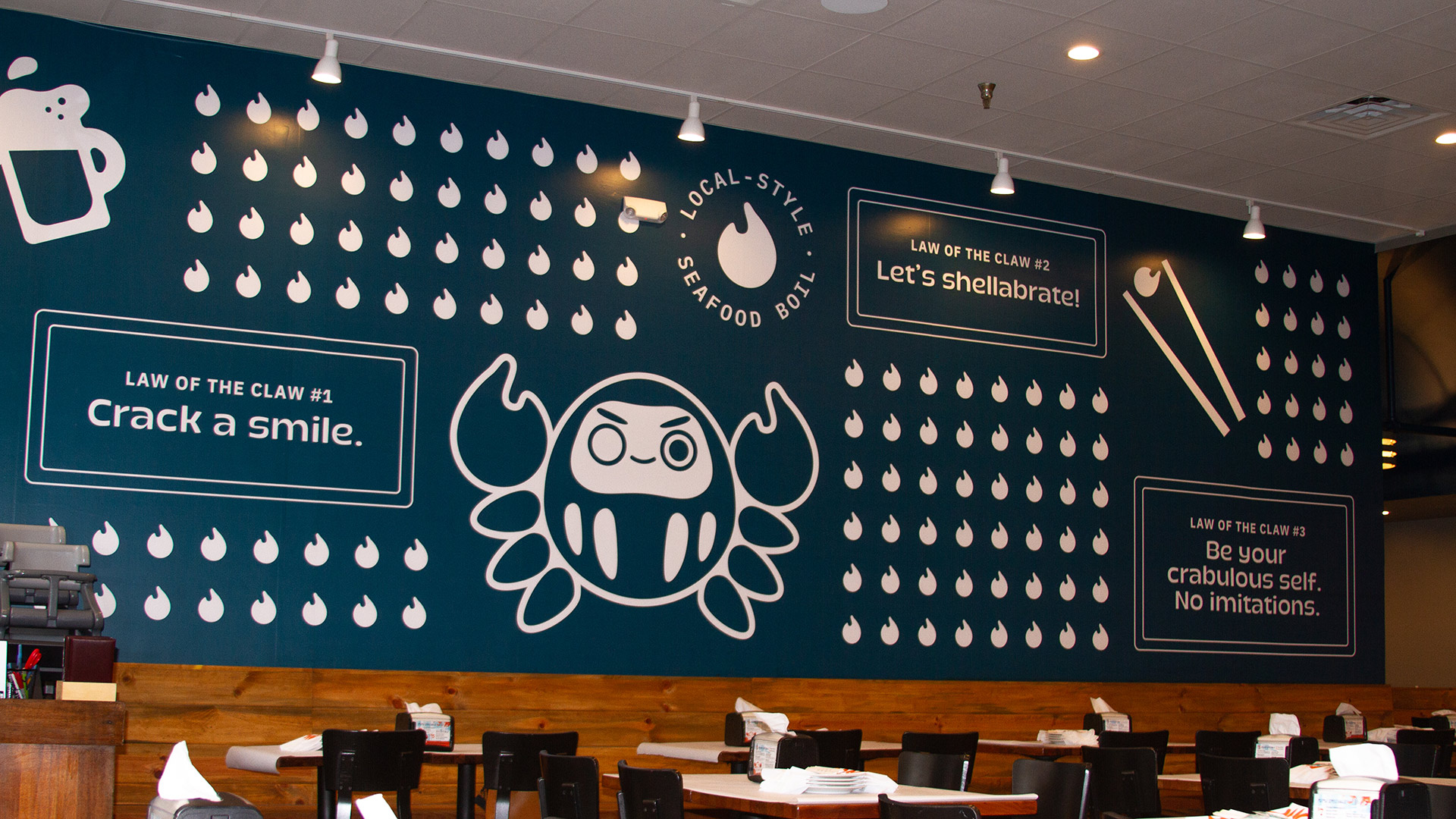 Karai Crab interior wall