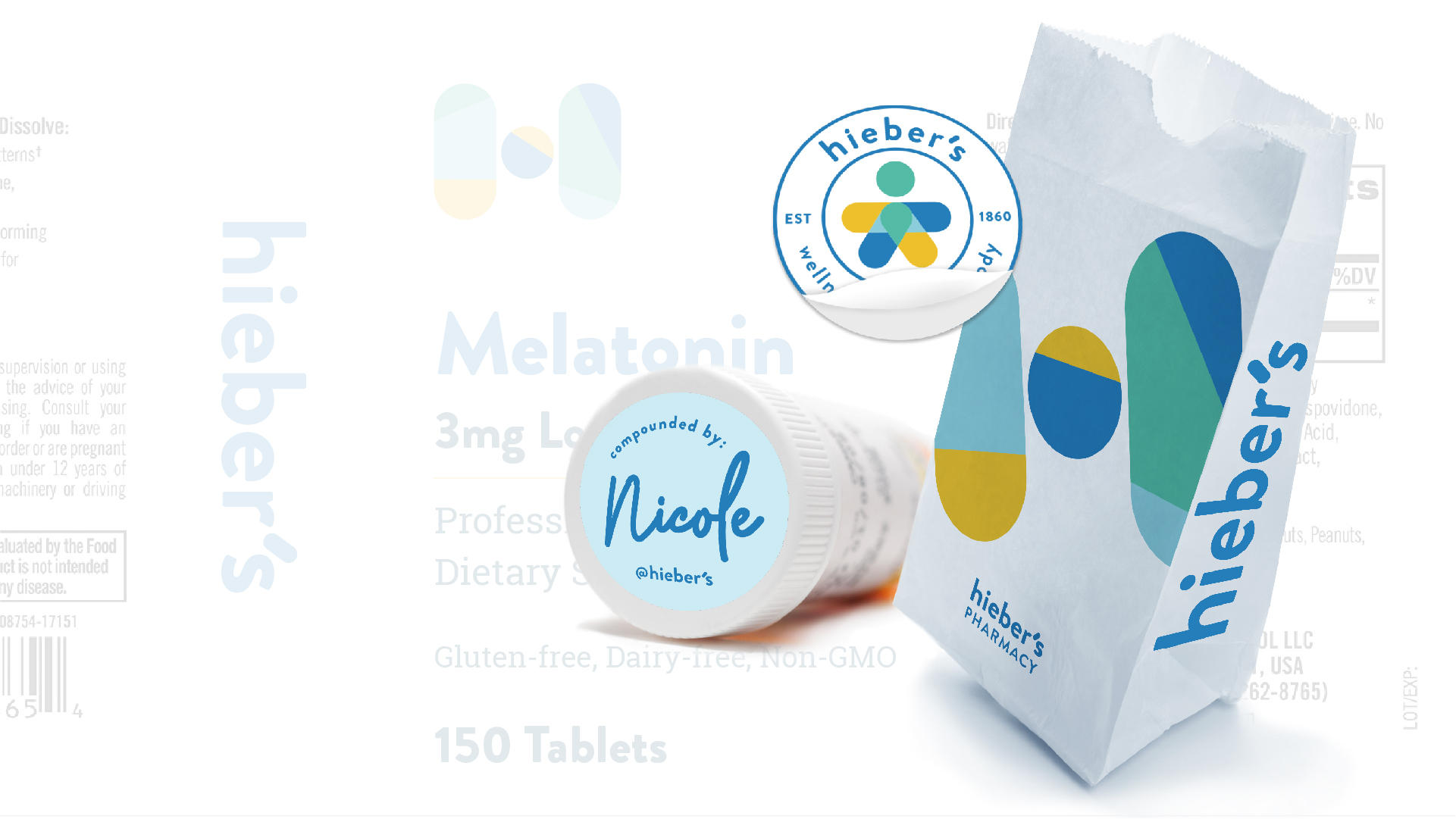 Hieber's Pharmacy branded merch