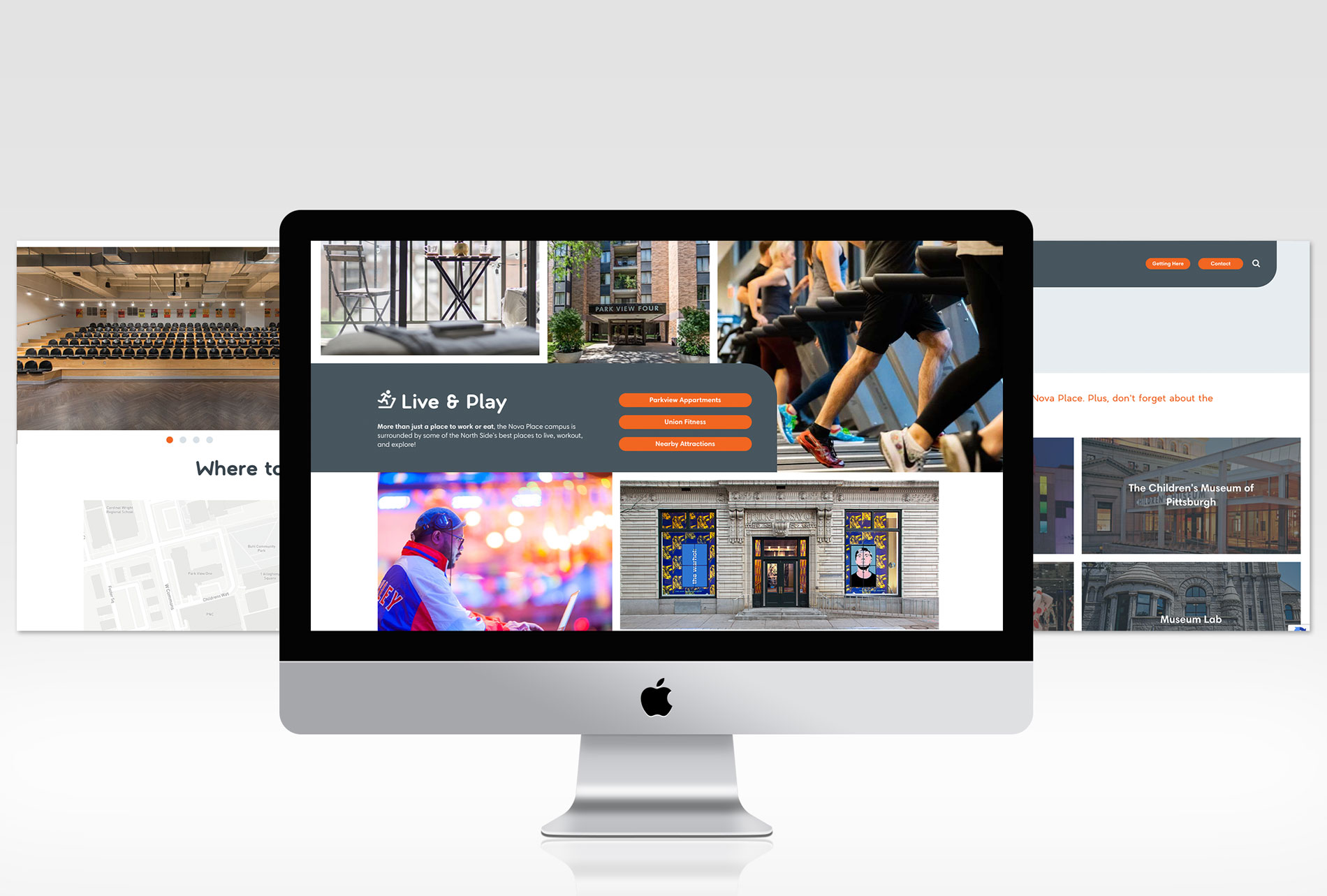 Nova Place website 3 screens
