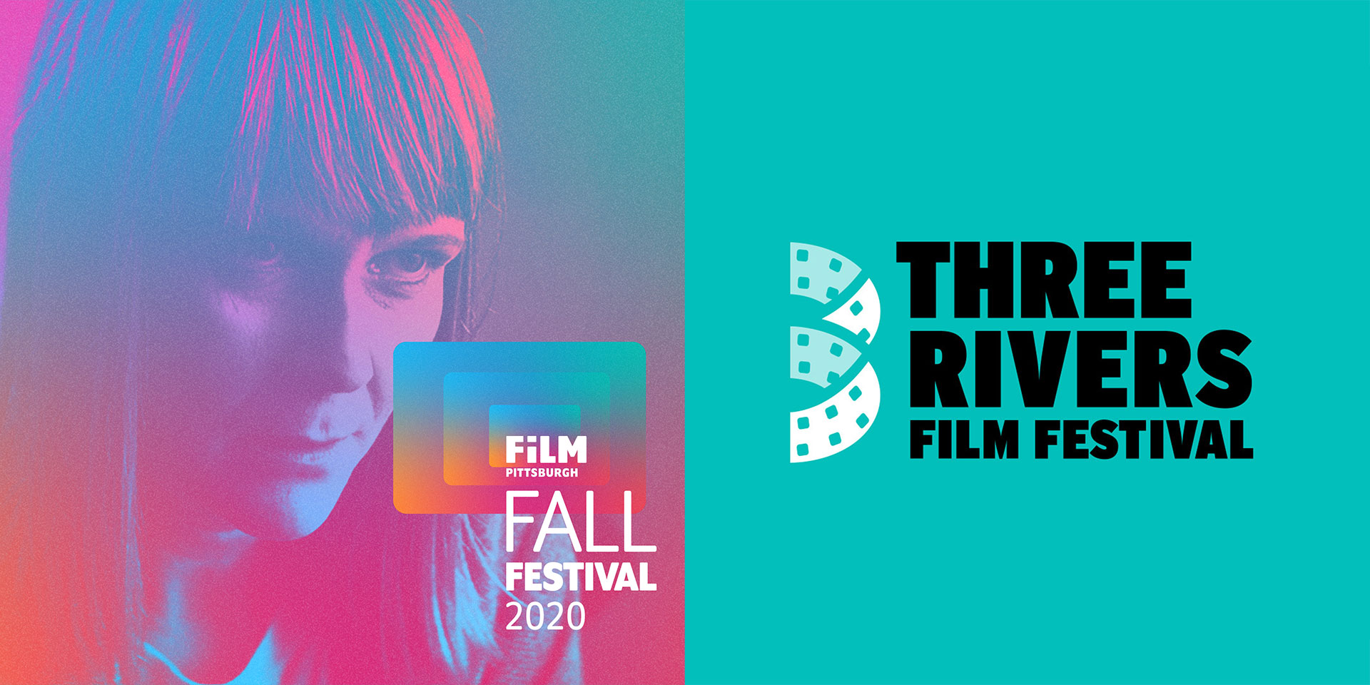 Logo and branding for Three Rivers Film Festival and Fall Festival 2020