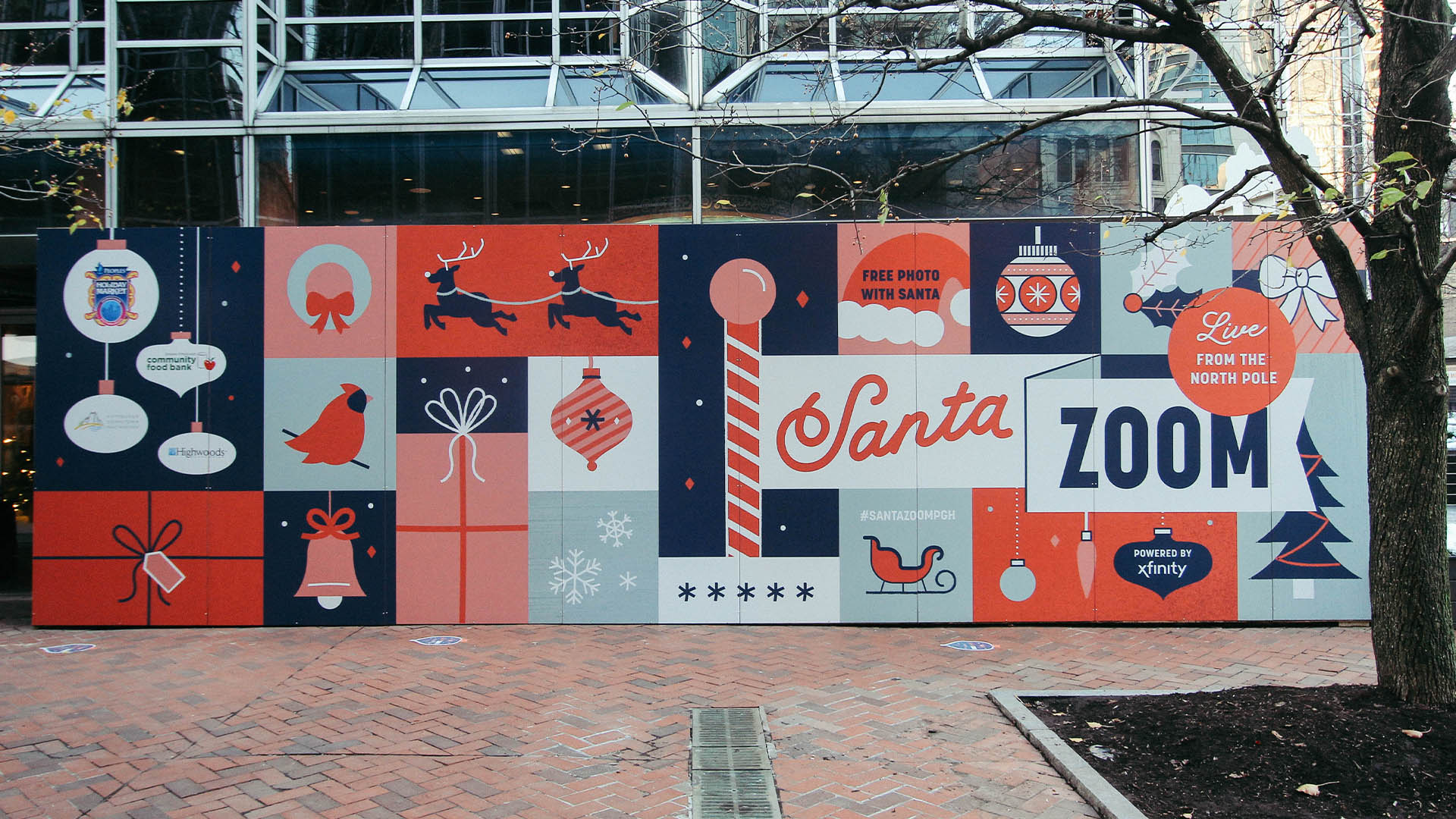Santa Zoom decor