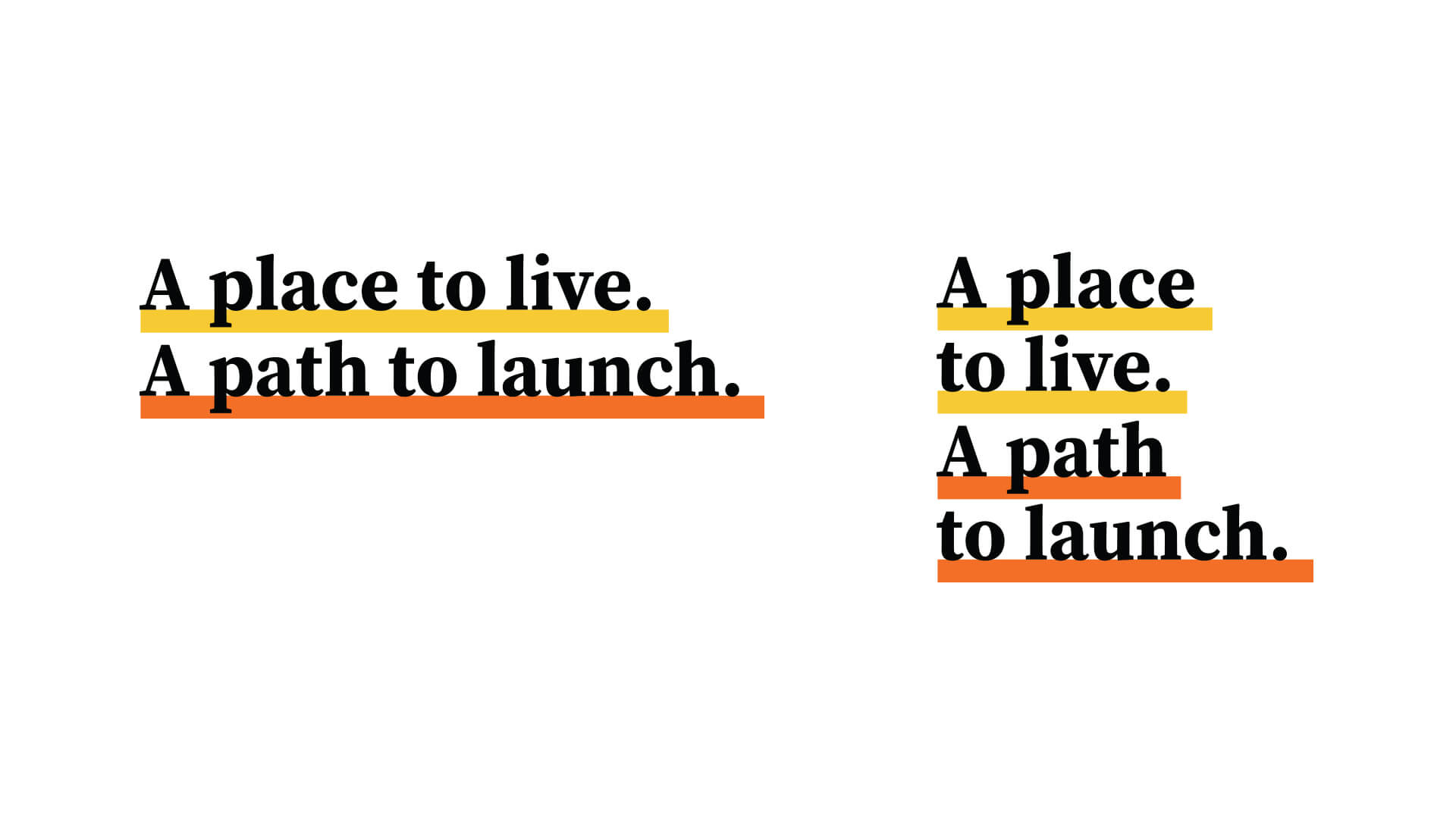 Housing Authority of the City of Pittsburgh (HACP) tagline "A place to live, a path to launch"