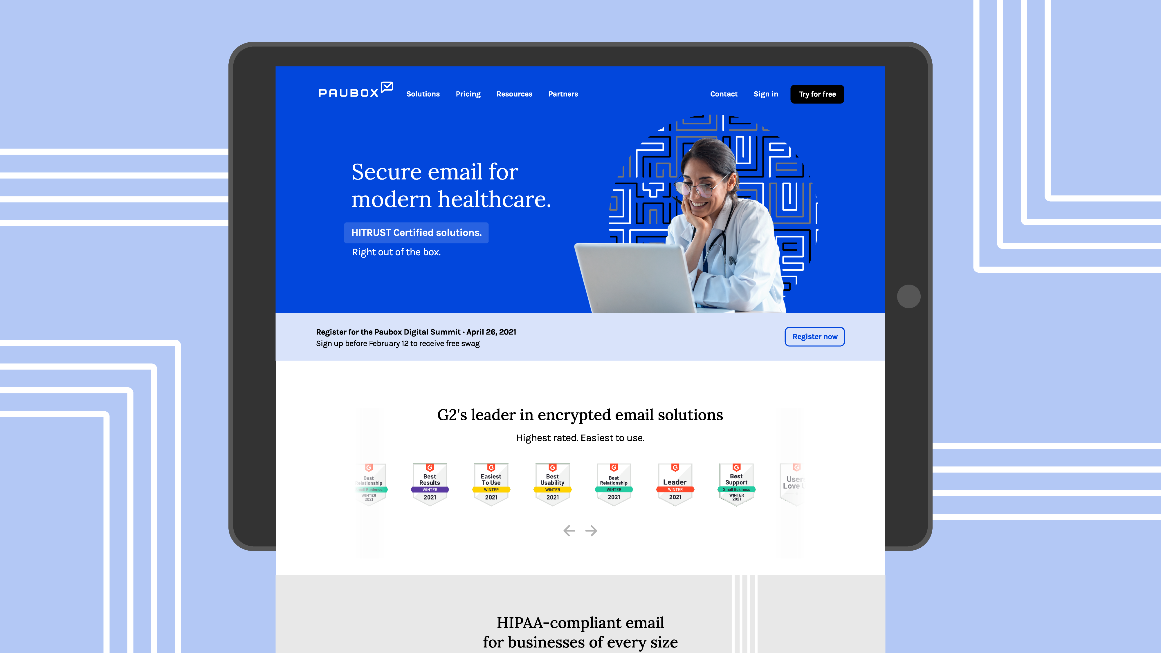 Paubox, Inc. Website Redesign With New Brand Identity