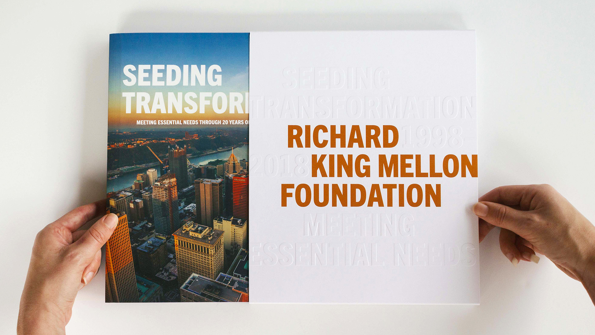 Seeding Transformation, Richard King Mellon Foundation cover with sleeve