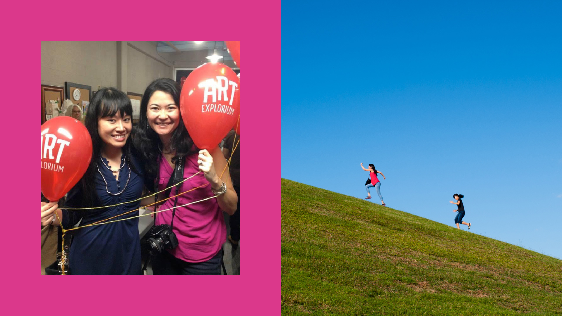 Left: Art Explorium (Identity, Branding). Right: Photoshoot for Hawaii Community Foundation Annual Report