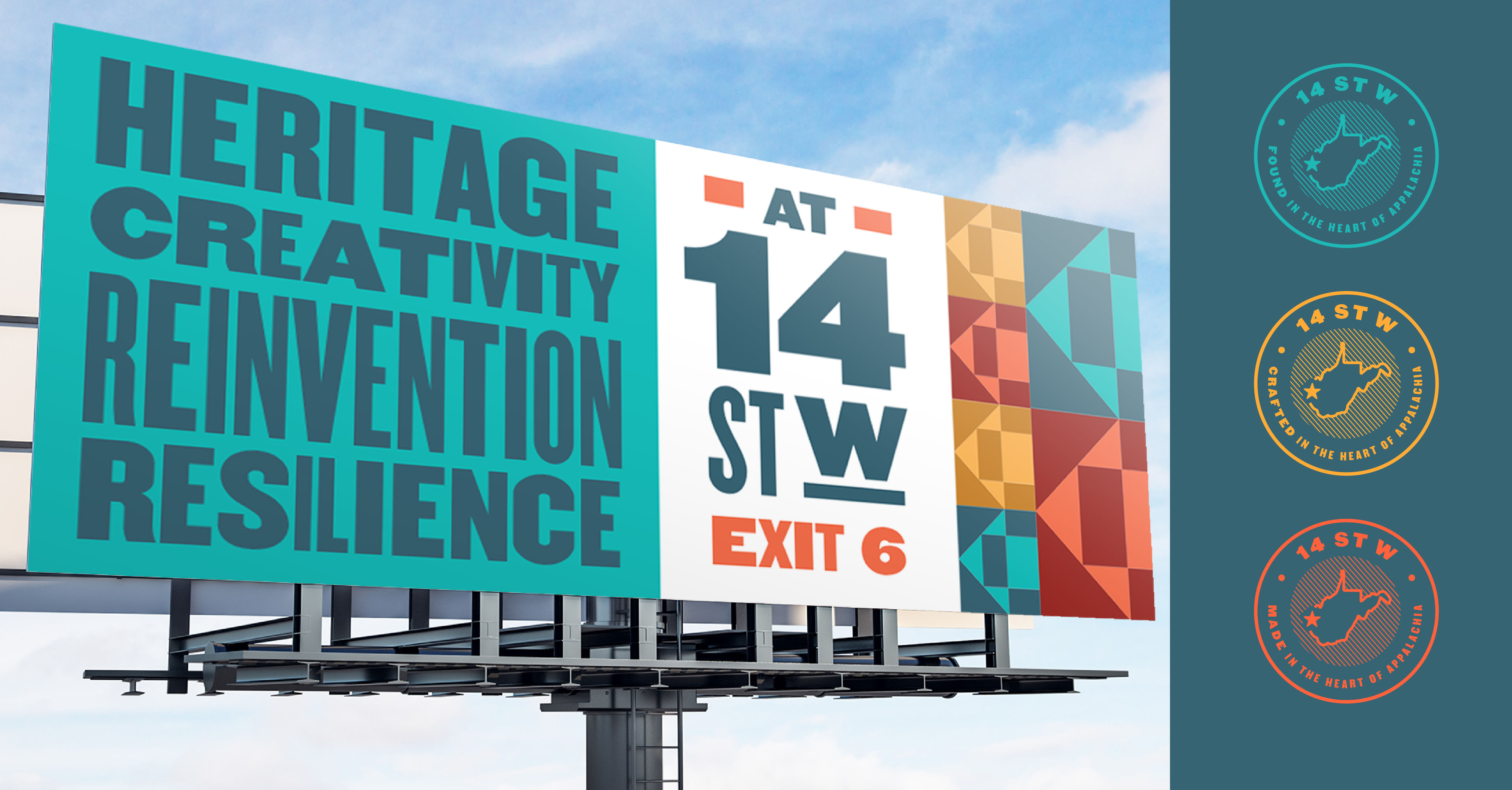 14th St. West in West Huntington, WV billboard mockup