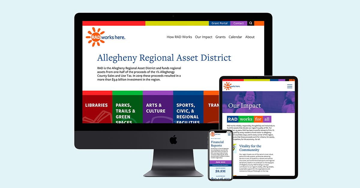 Allegheny Regional Asset District (RAD) new website