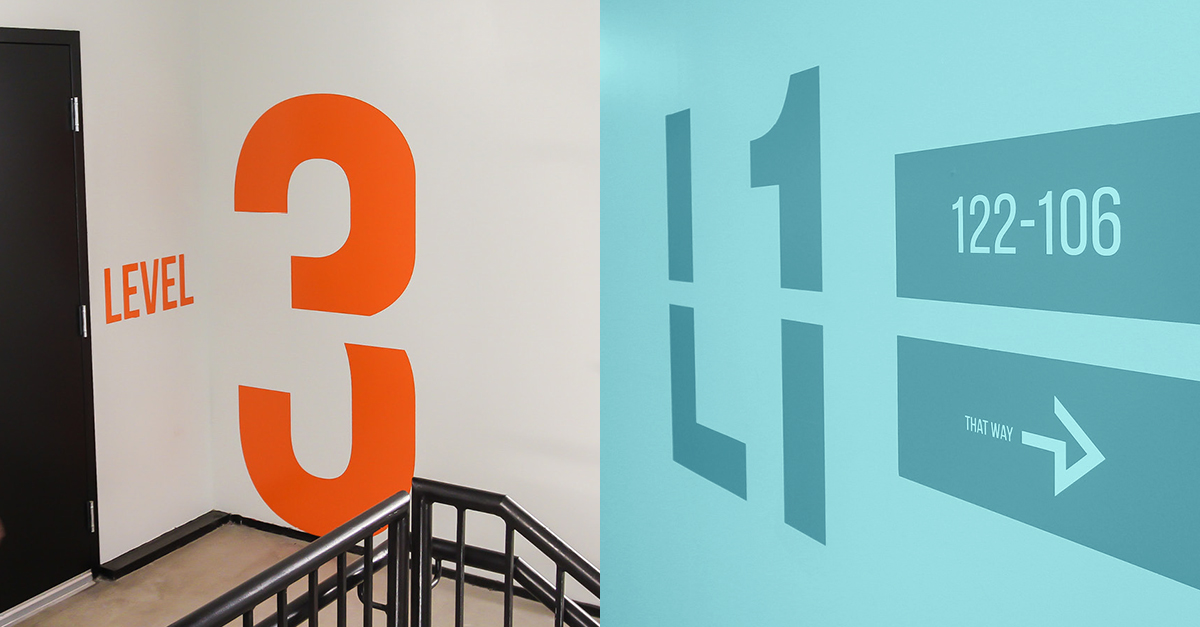 The Highline's interior signage and wayfinding