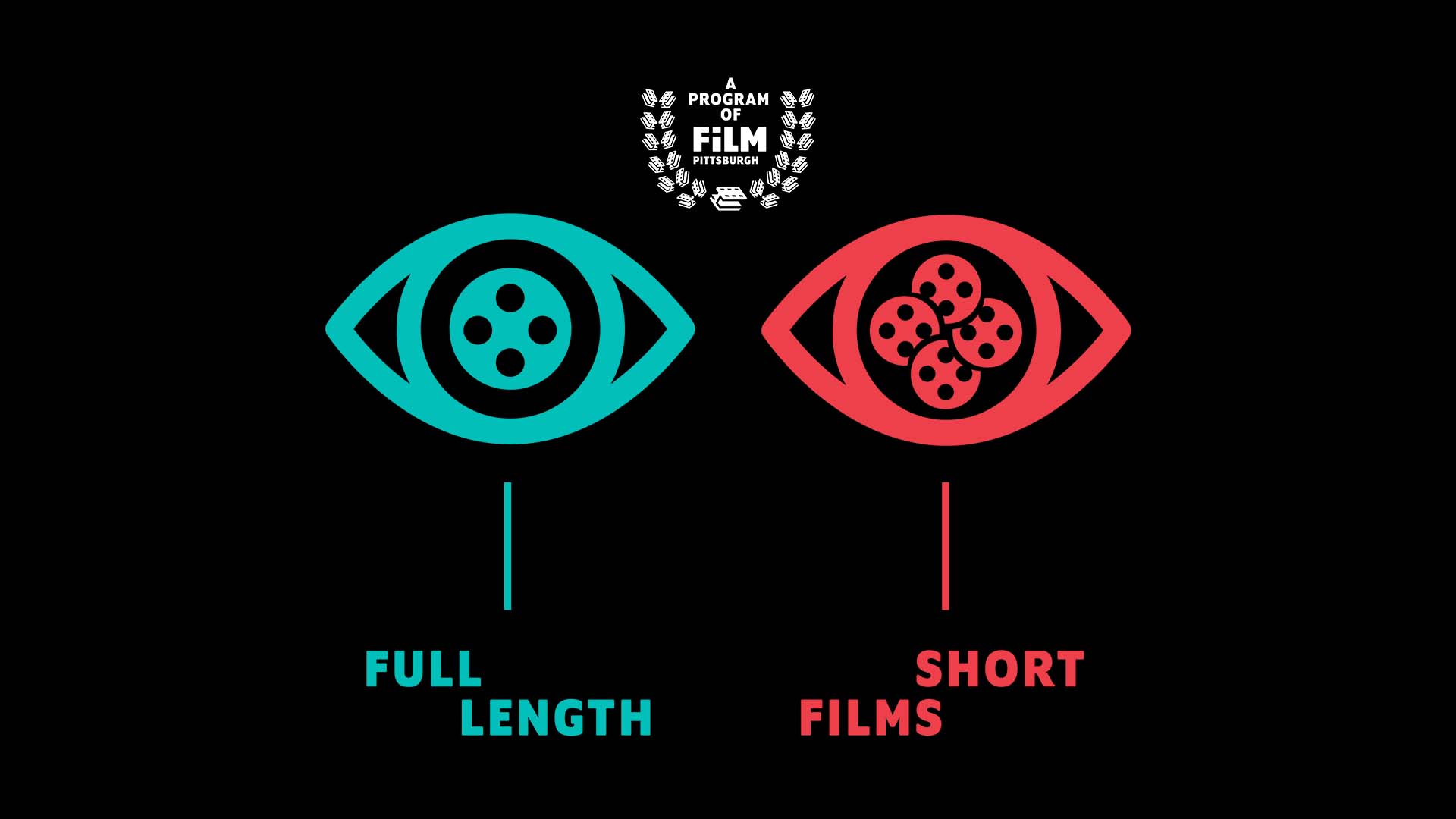 A custom graphic key helps movie goers navigate between full length films and shorts.