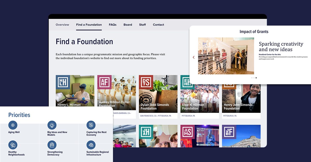 Hillman Family Foundation website screen grab
