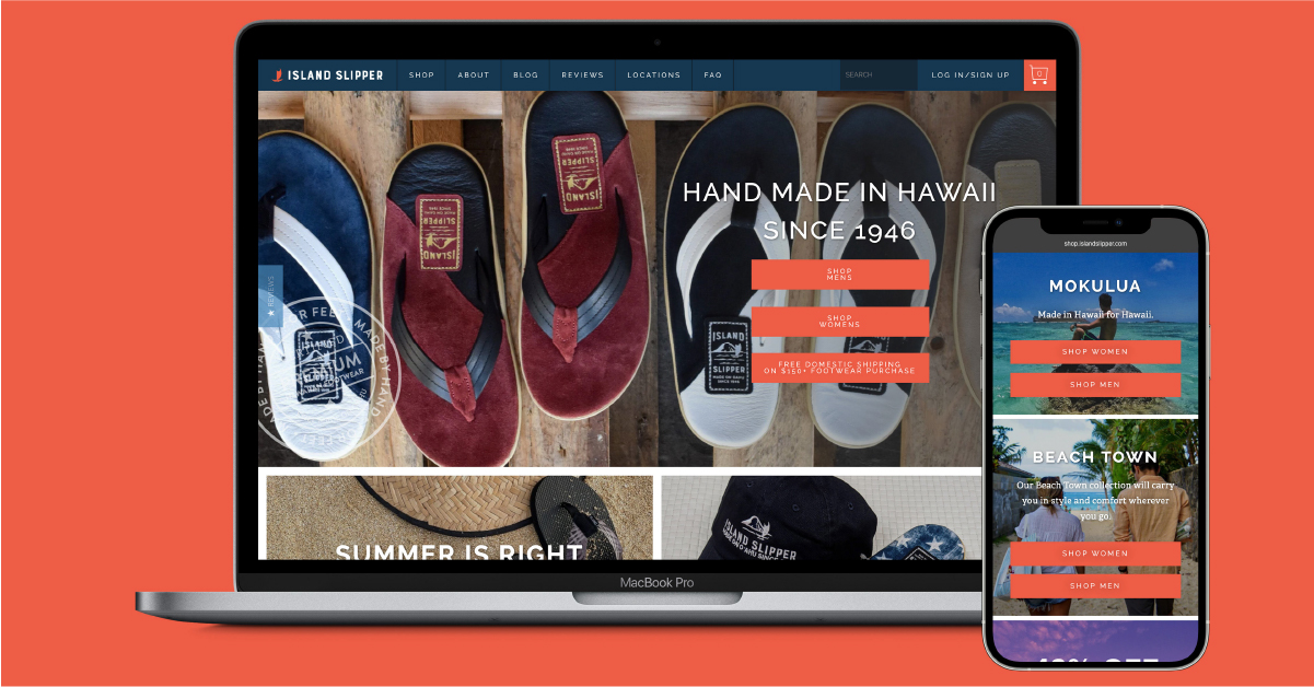 screen grab of the new website, as redesigned by W|W with the new branding and optimized experience.