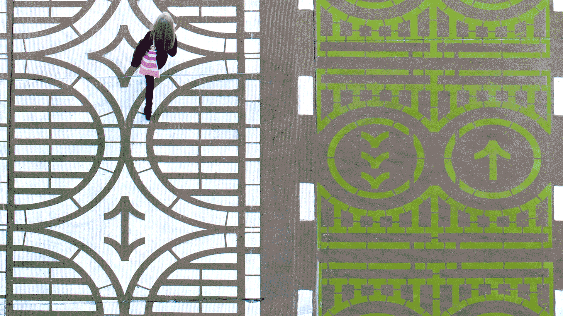 PDP Envision Downtown animation crosswalk, transit bus stop promo