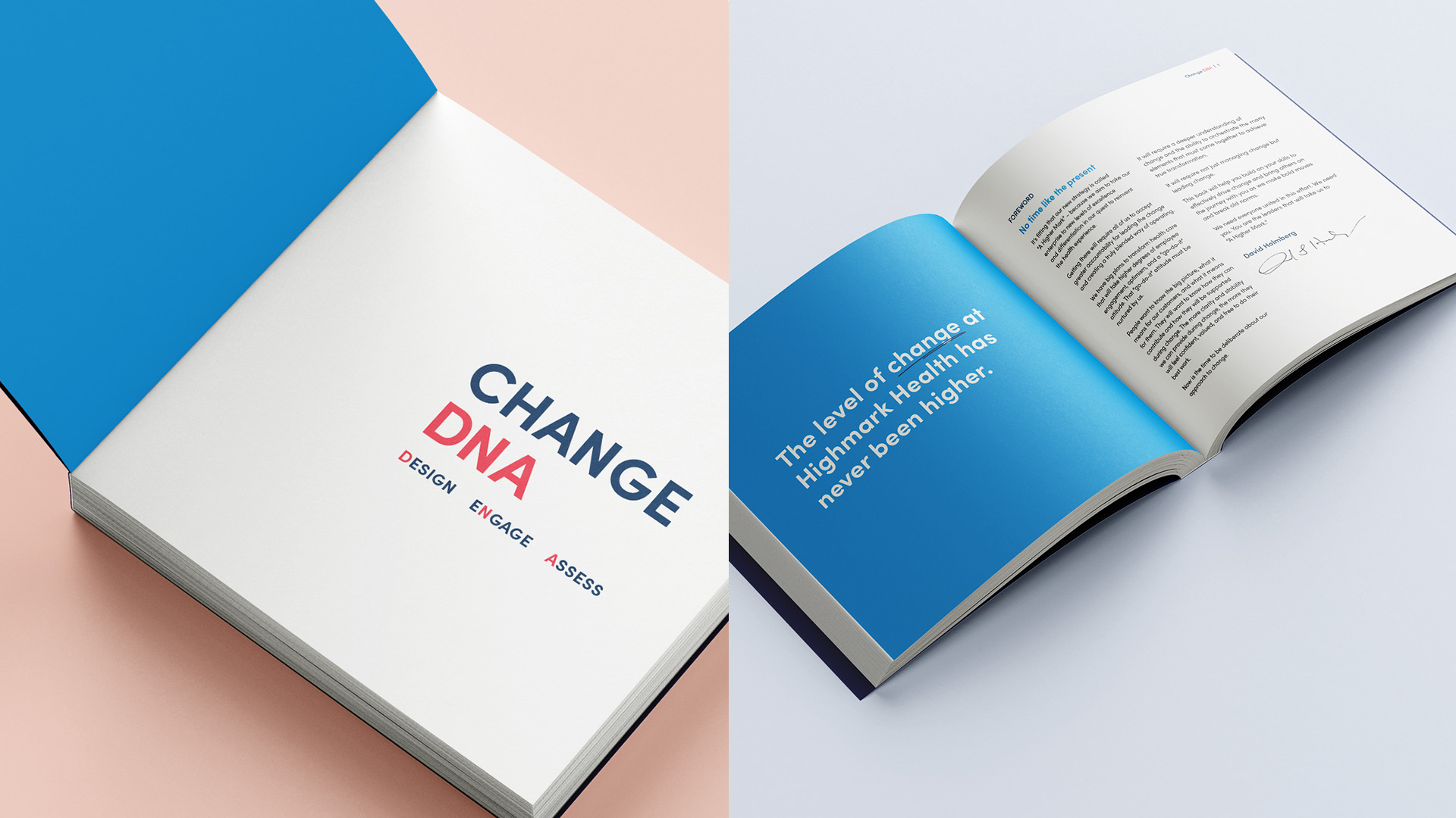 Highmark Health Change DNA publication inside spread