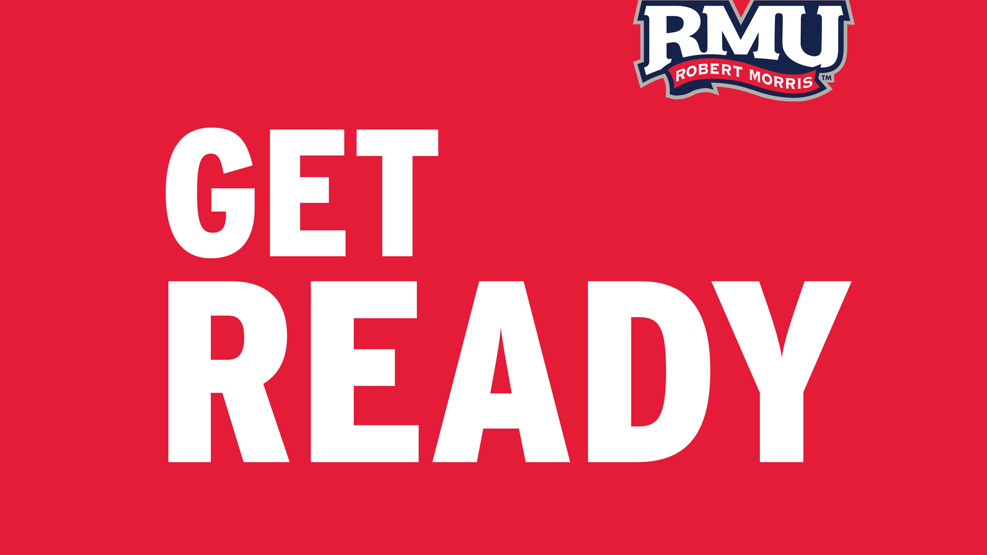 Robert Morris University Get Ready campaign logo type