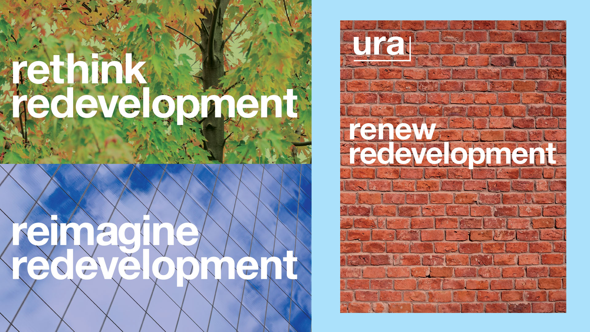 URA advertisements promoting redevelopment