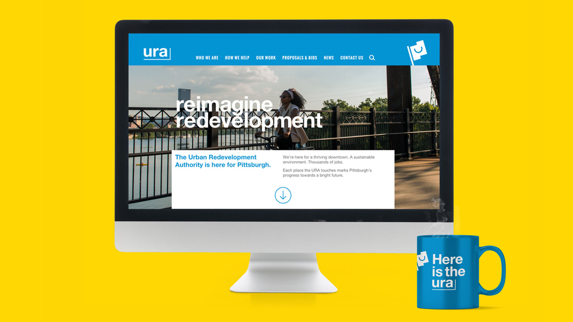 URA website homepage