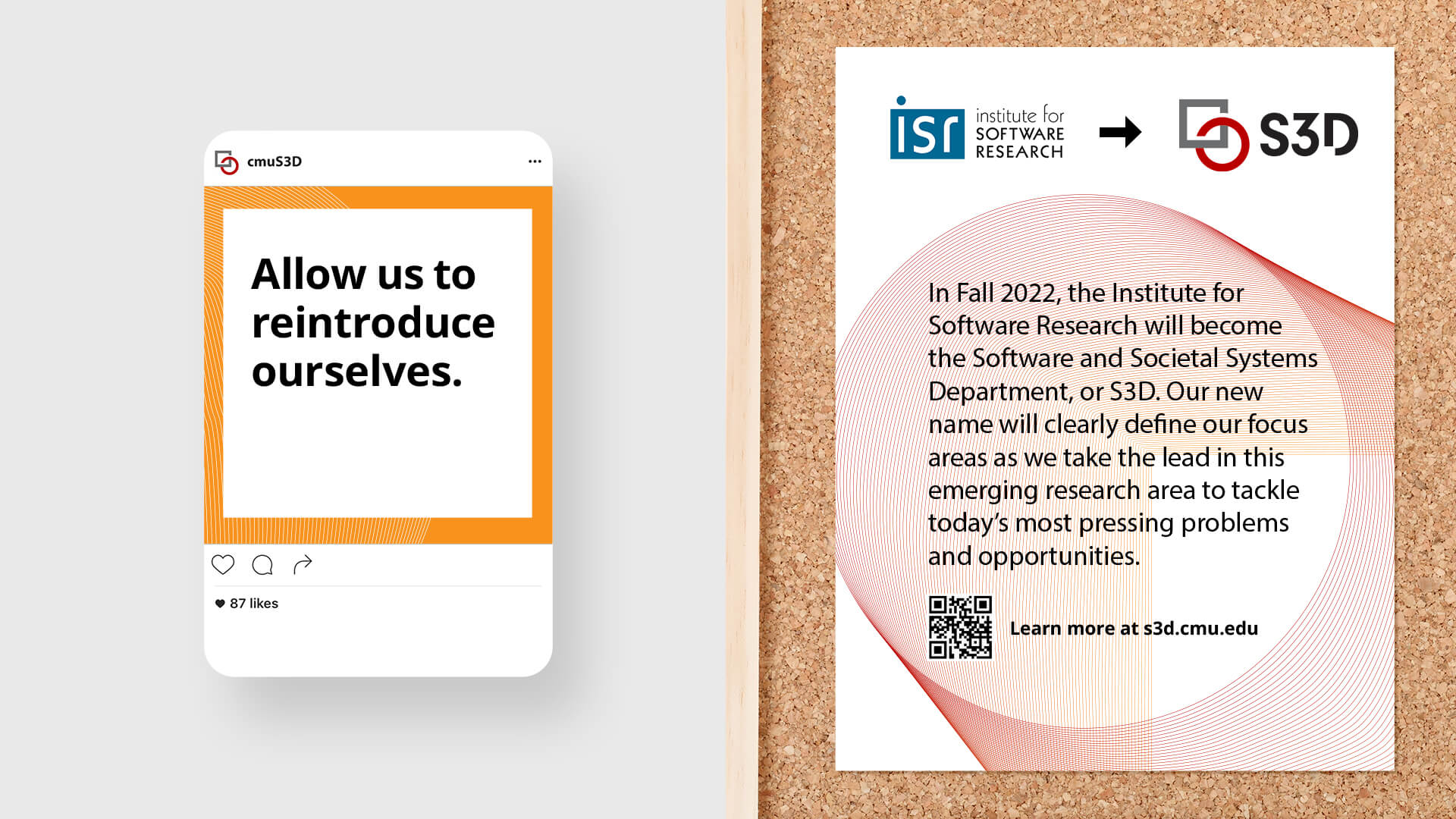 CMU Software and Societal Systems Department (S3D) announcement