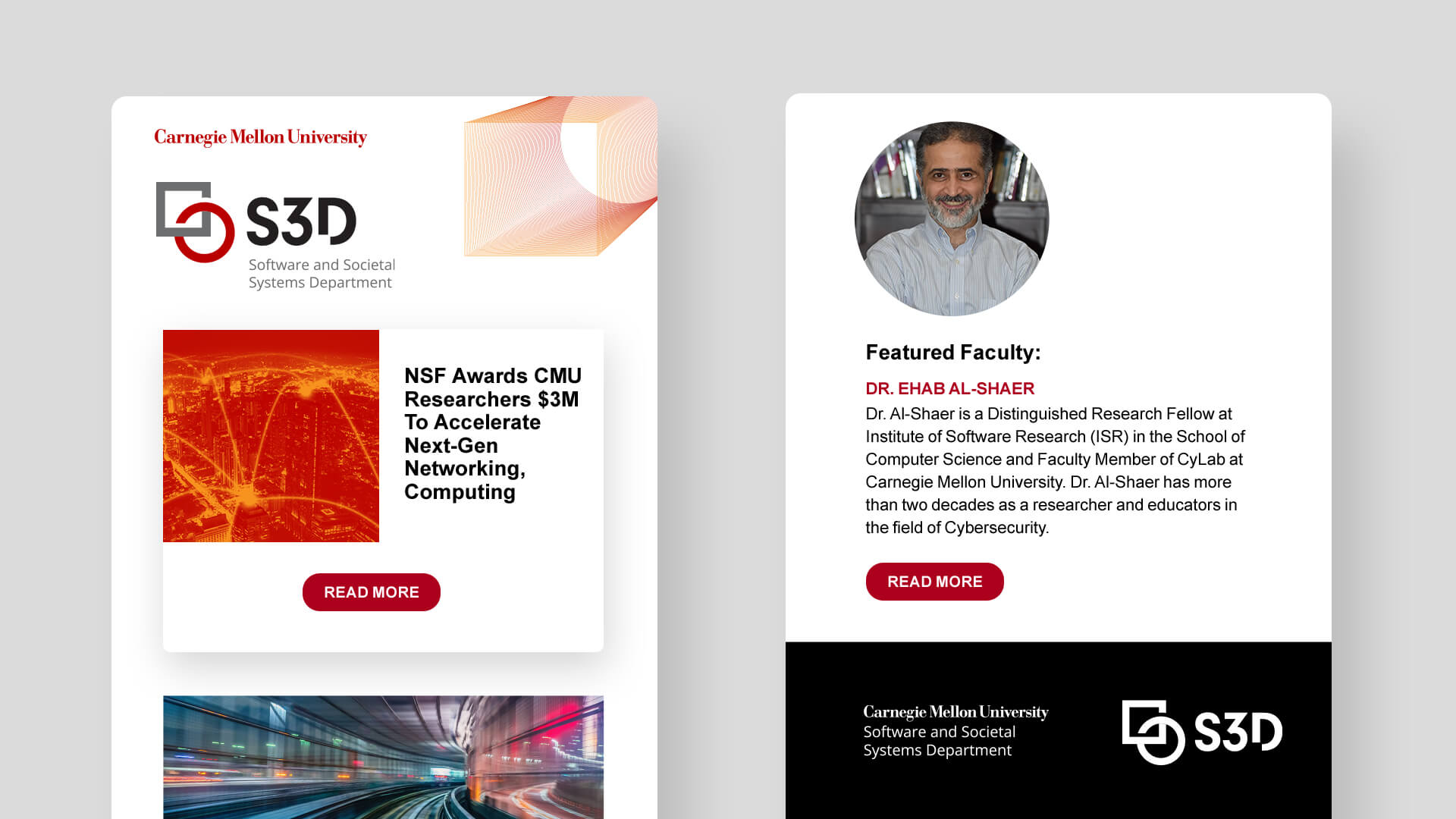 CMU Software and Societal Systems Department (S3D) email template
