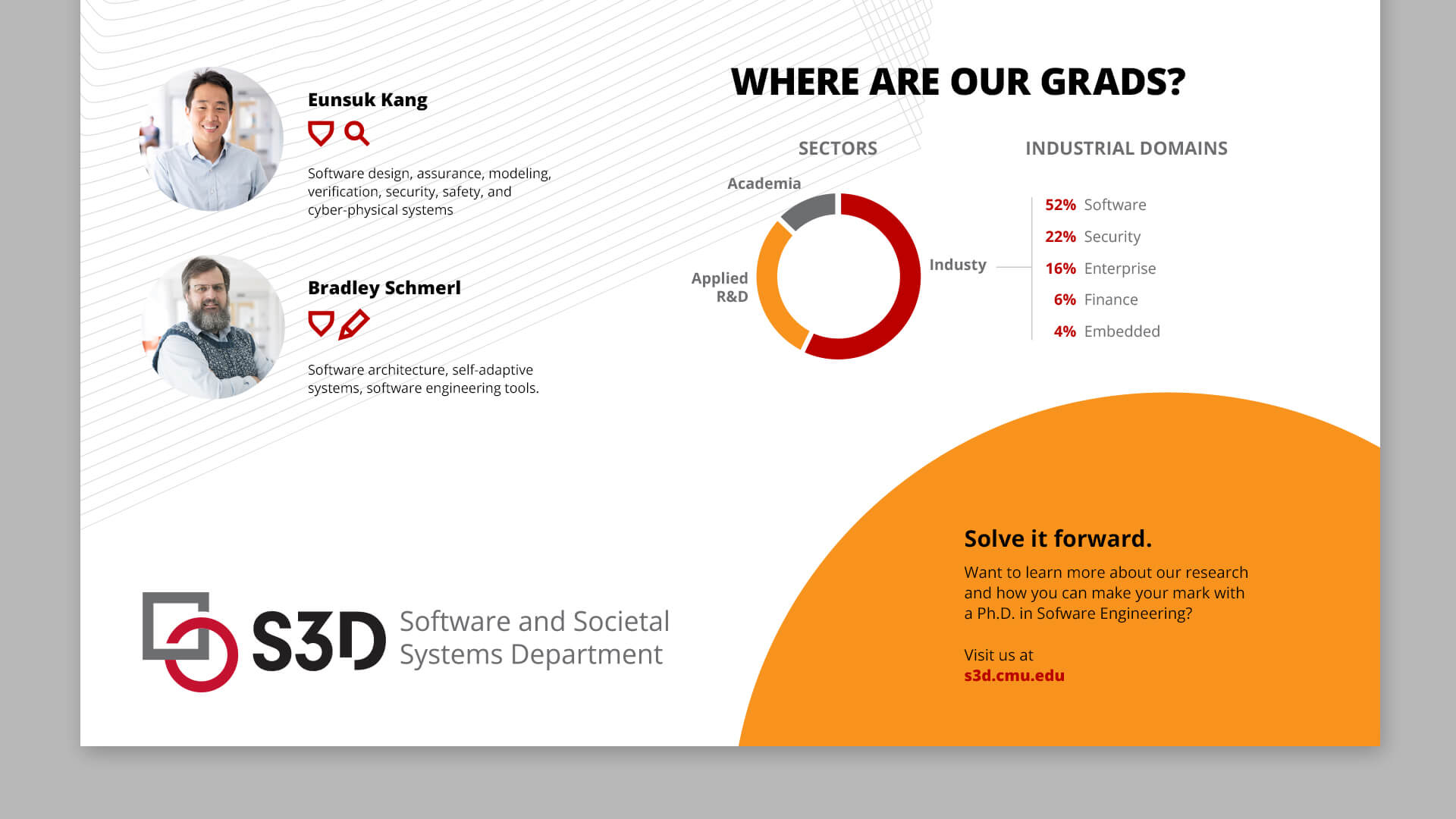 CMU Software and Societal Systems Department (S3D) prospectus layout