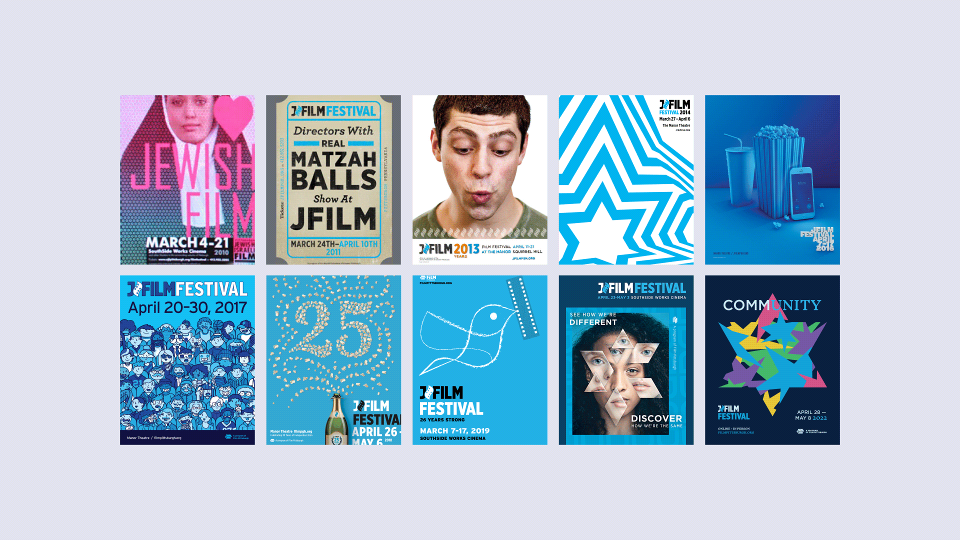 JFilm Festival animation of previous branding