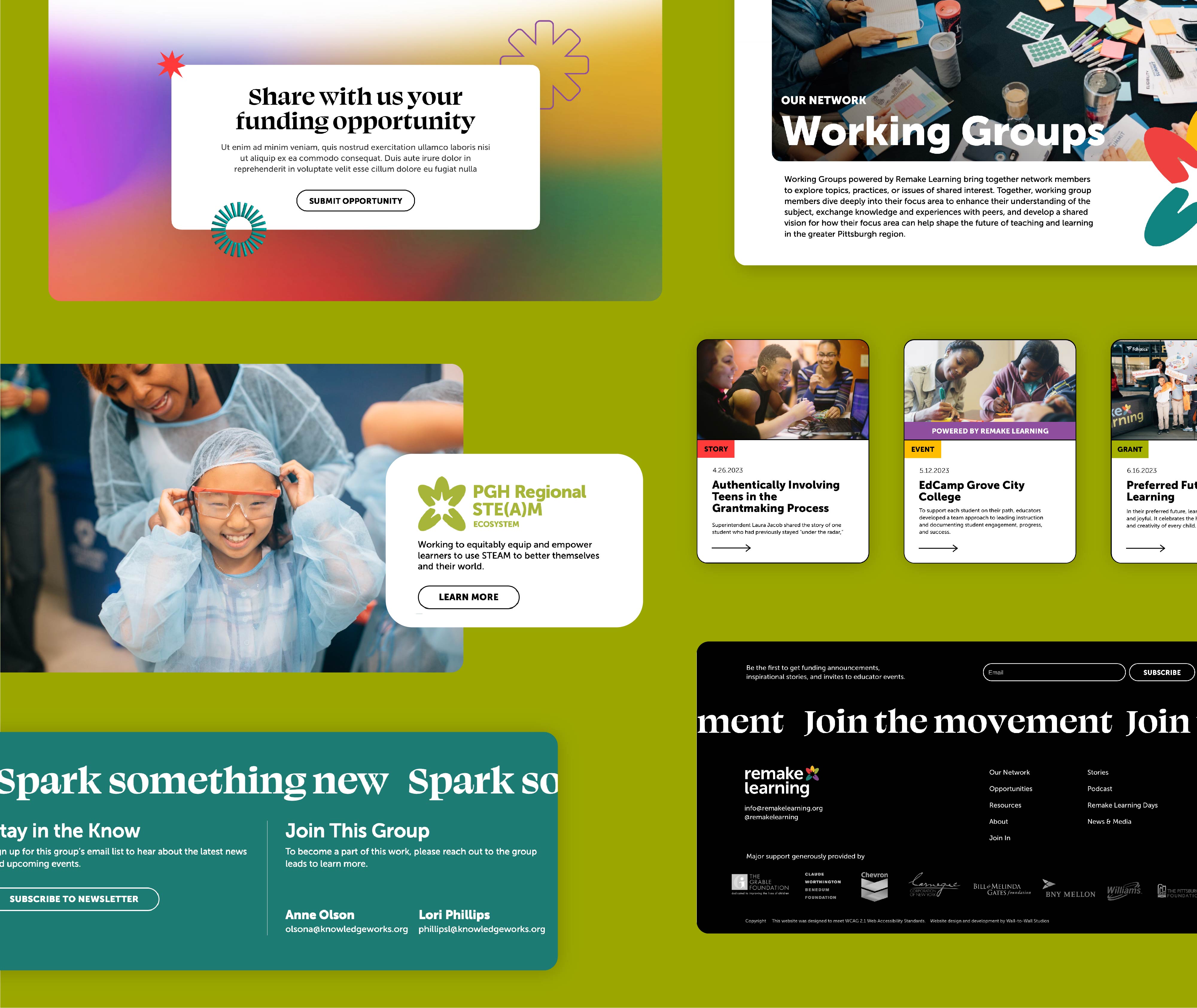 Remake Learning website components