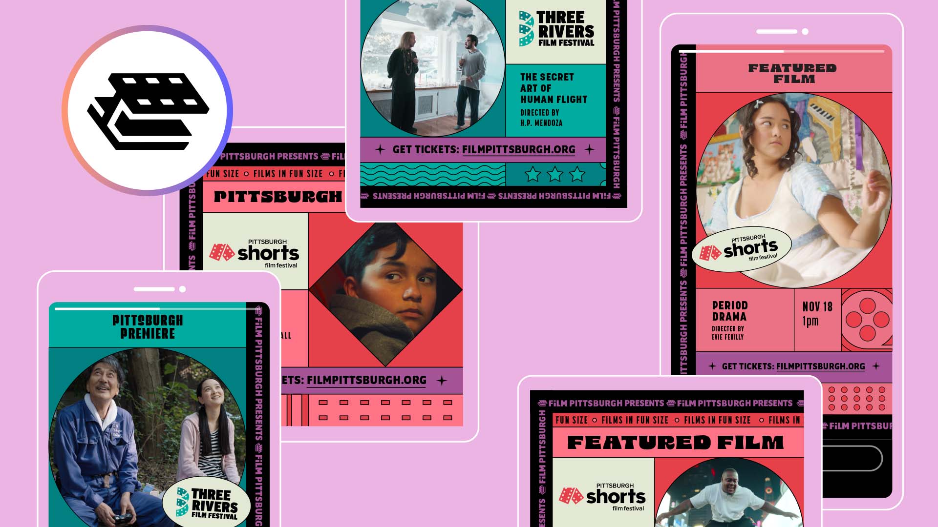 Three Rivers Film Festival and Pittsburgh Shorts marketing