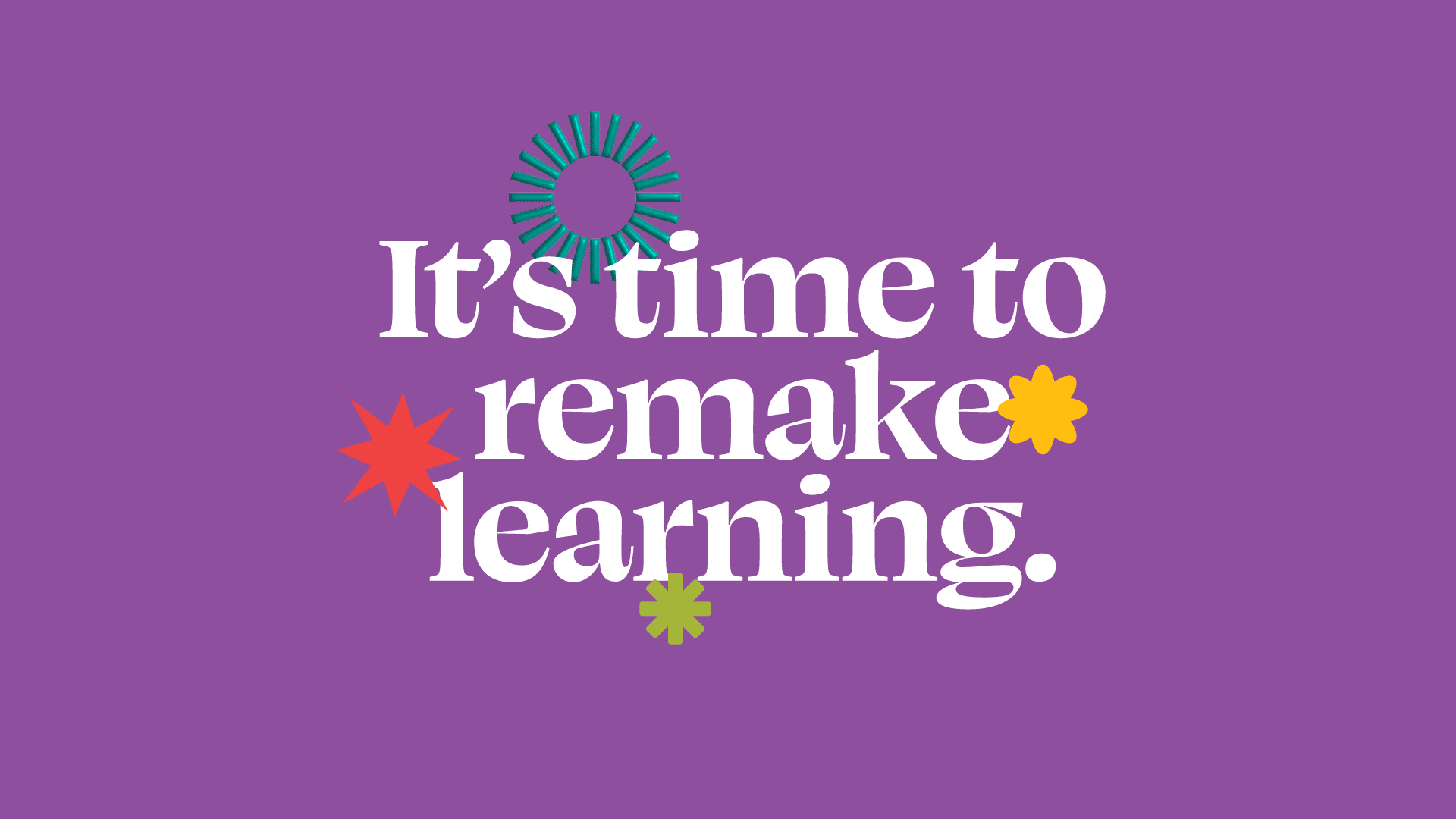 Remake Learning brand statement animation