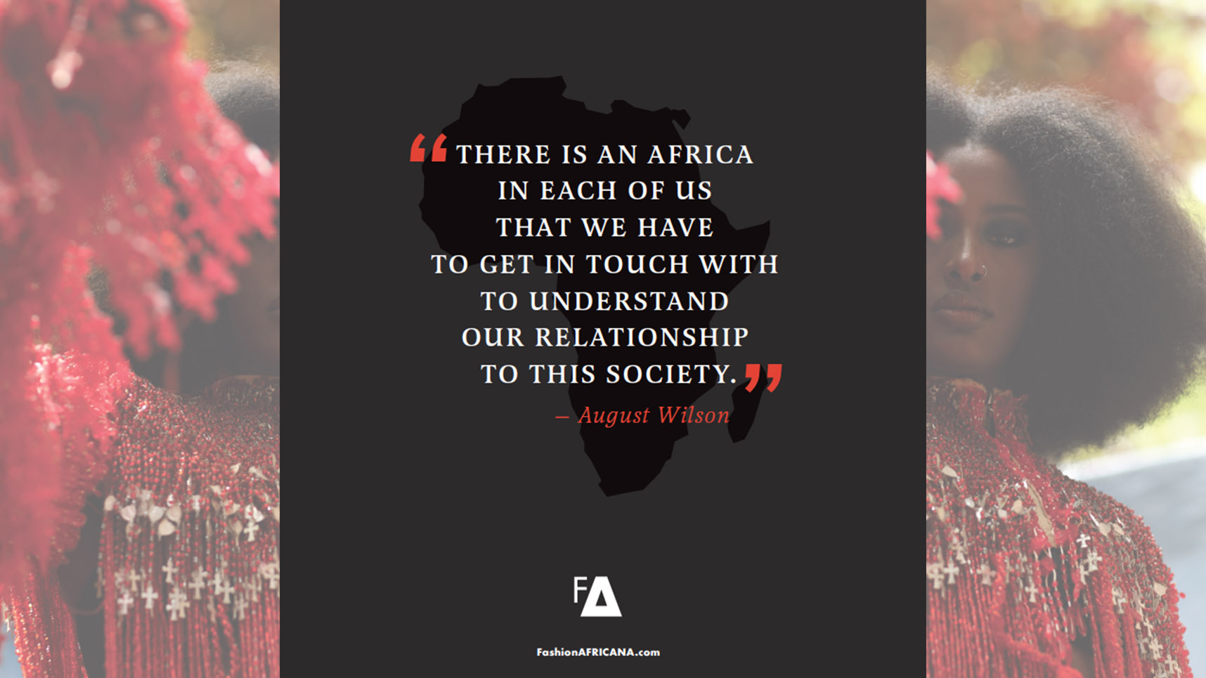 Fashion AFRICANA Gala, AFRICANA Initiative quote from marketing