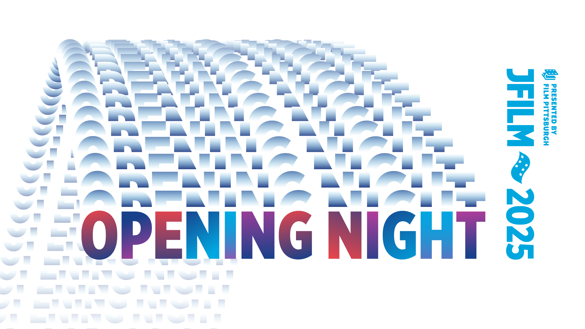Opening Night, always a special occasion, has a dynamic graphic treatment.