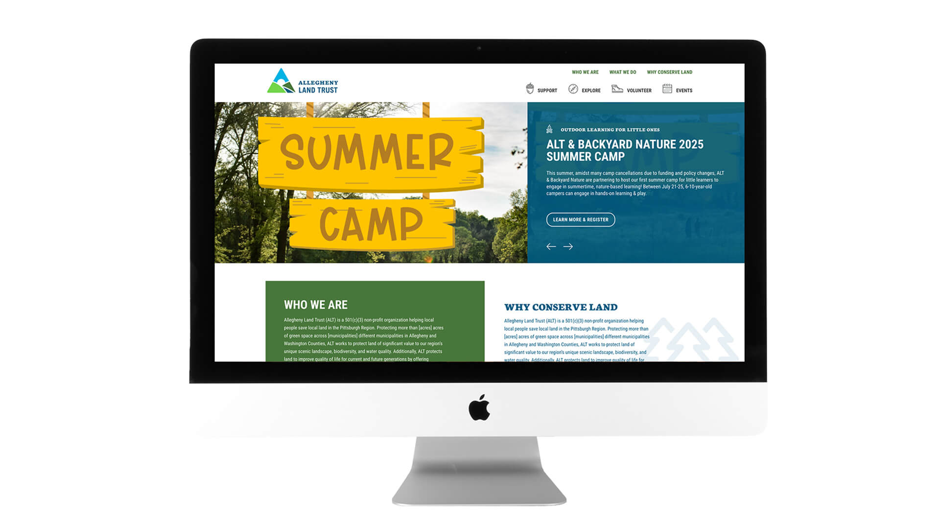 Allegheny Land Trust home page