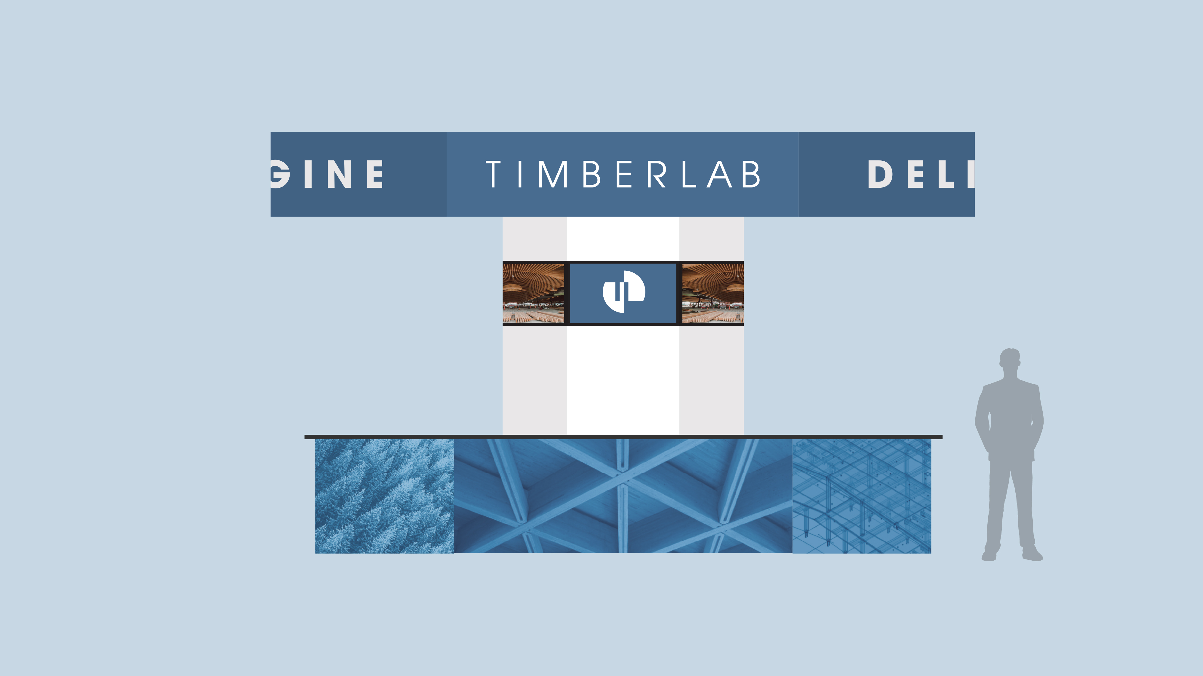 An early design rendering of the booth concept.