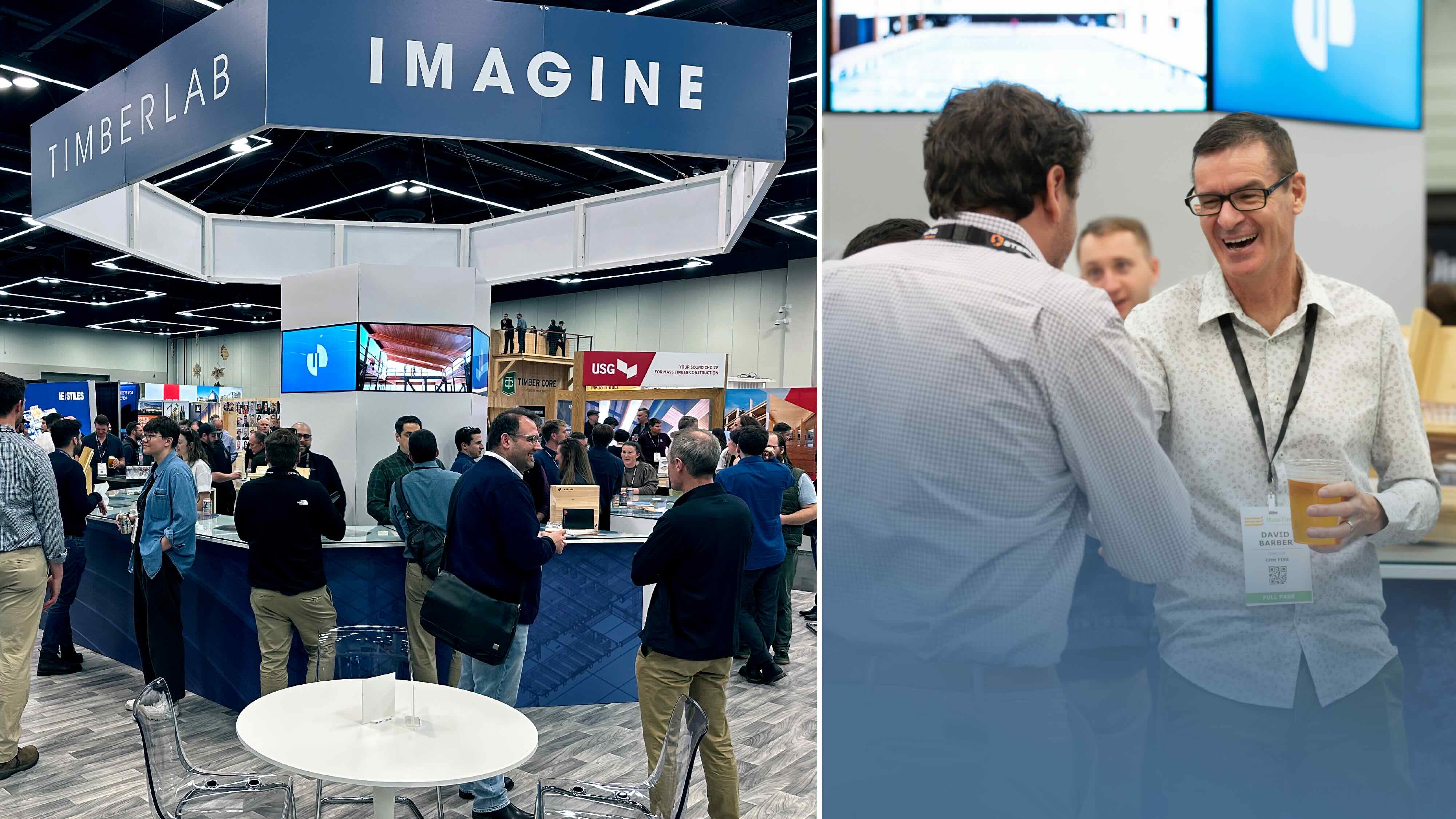 The Timberlab booth at IMTC in full swing.
