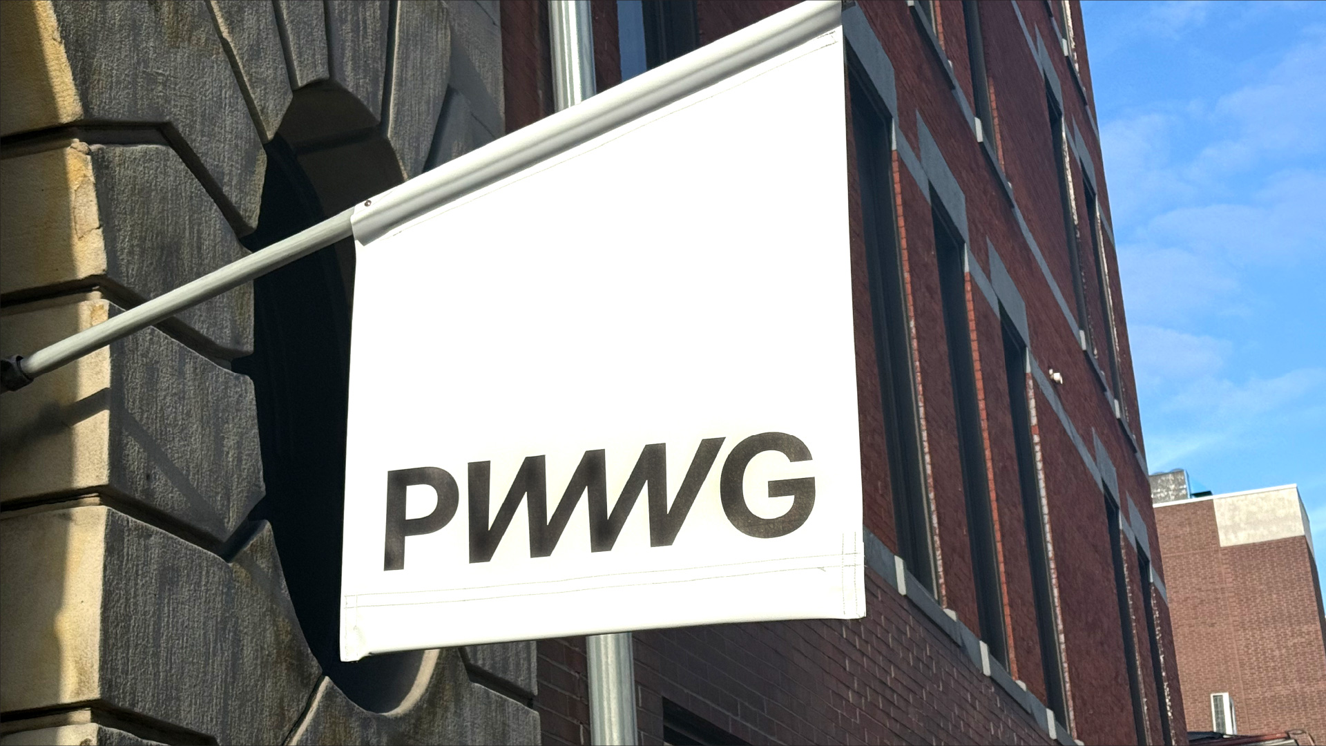 PWWG signage, outside its Pittsburgh office